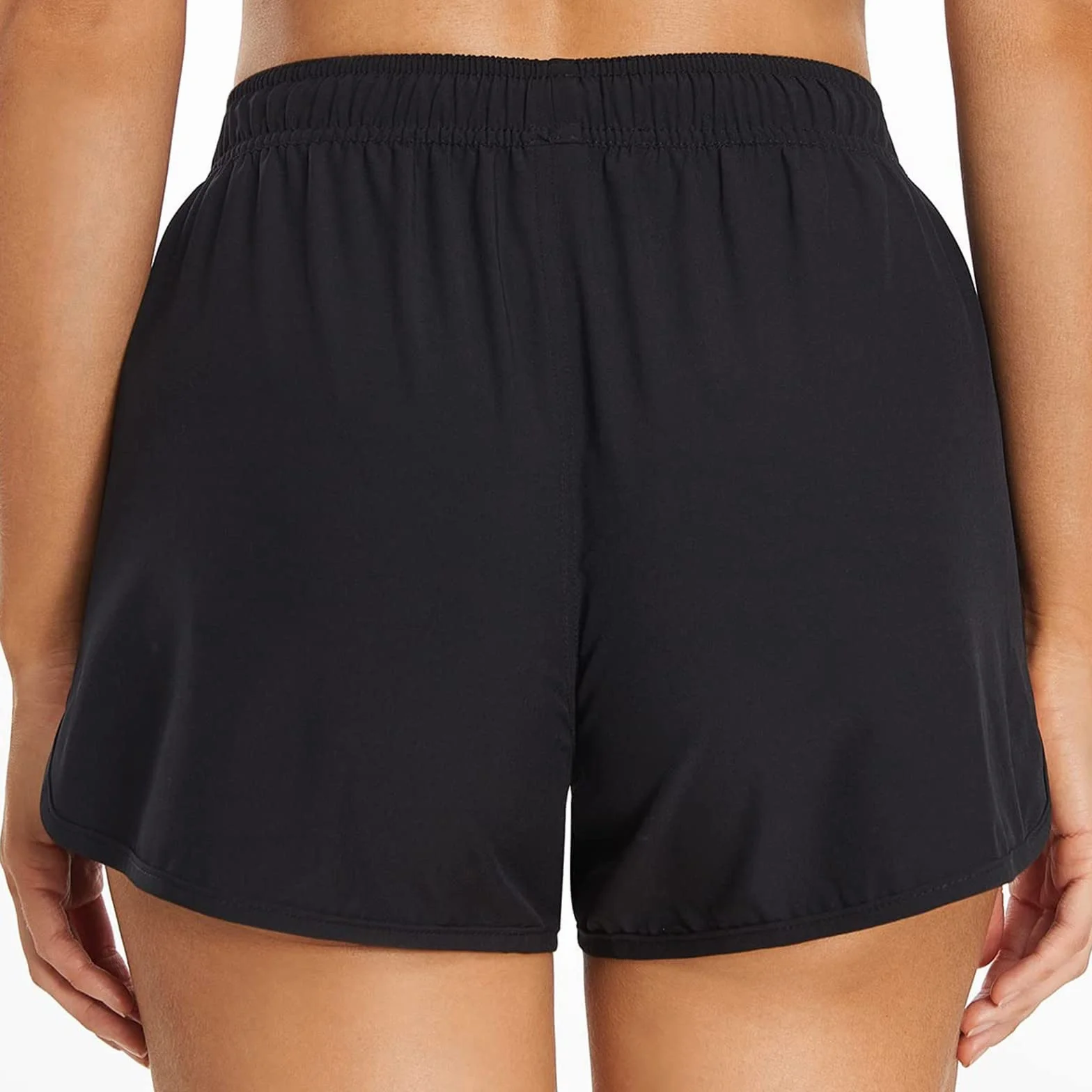 Damskie szorty kąpielowe z wysokim stanem, eleganckie spodnie bikini z wysokim stanem, wyszczuplające brzuch, szorty kąpielowe, na plażę, basen, lato, do surfowania, przepuszczające światło słoneczne