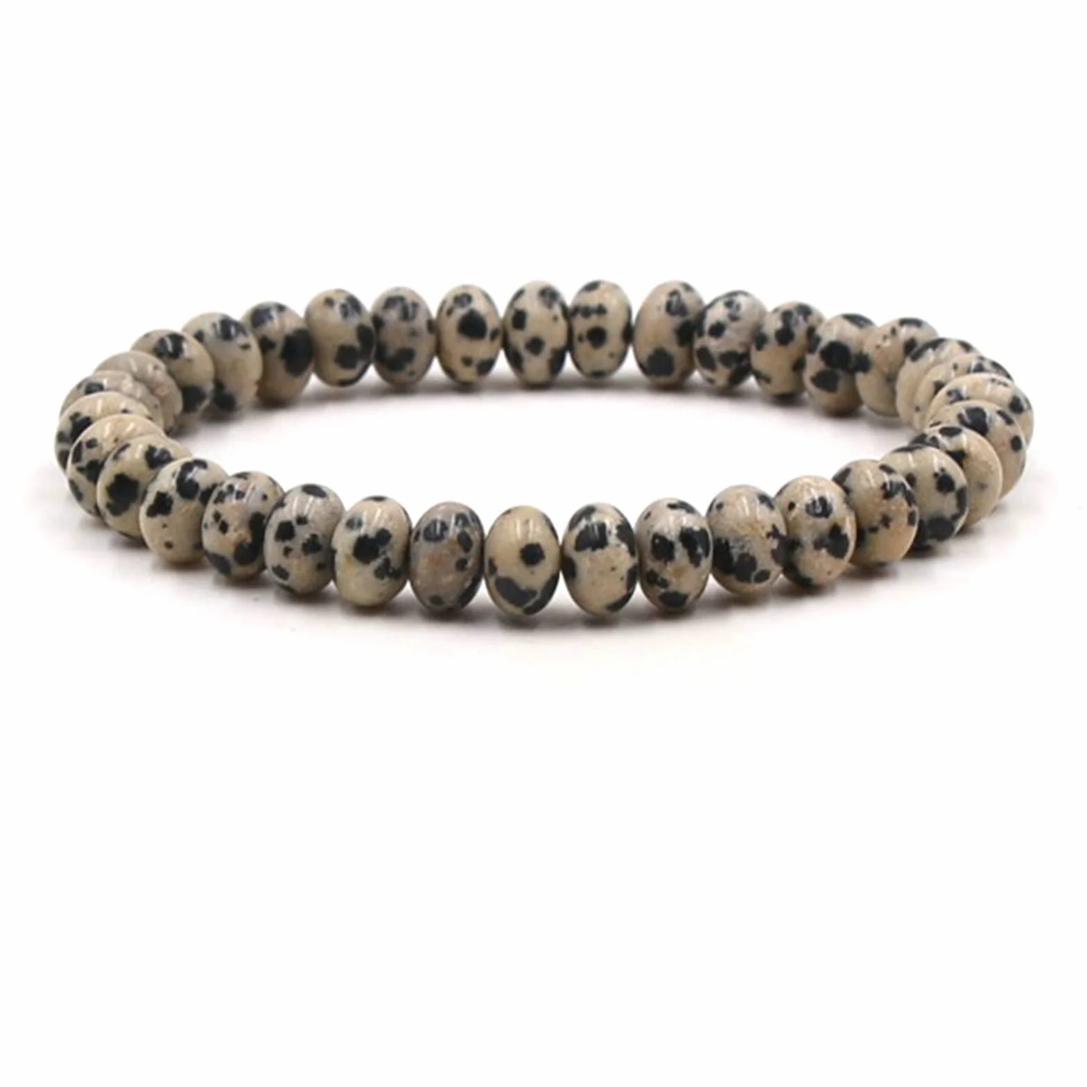 Modna bransoletka z koralików, bransoletka z kamienia 8mm. Rozciągliwa bransoletka damska 19CM