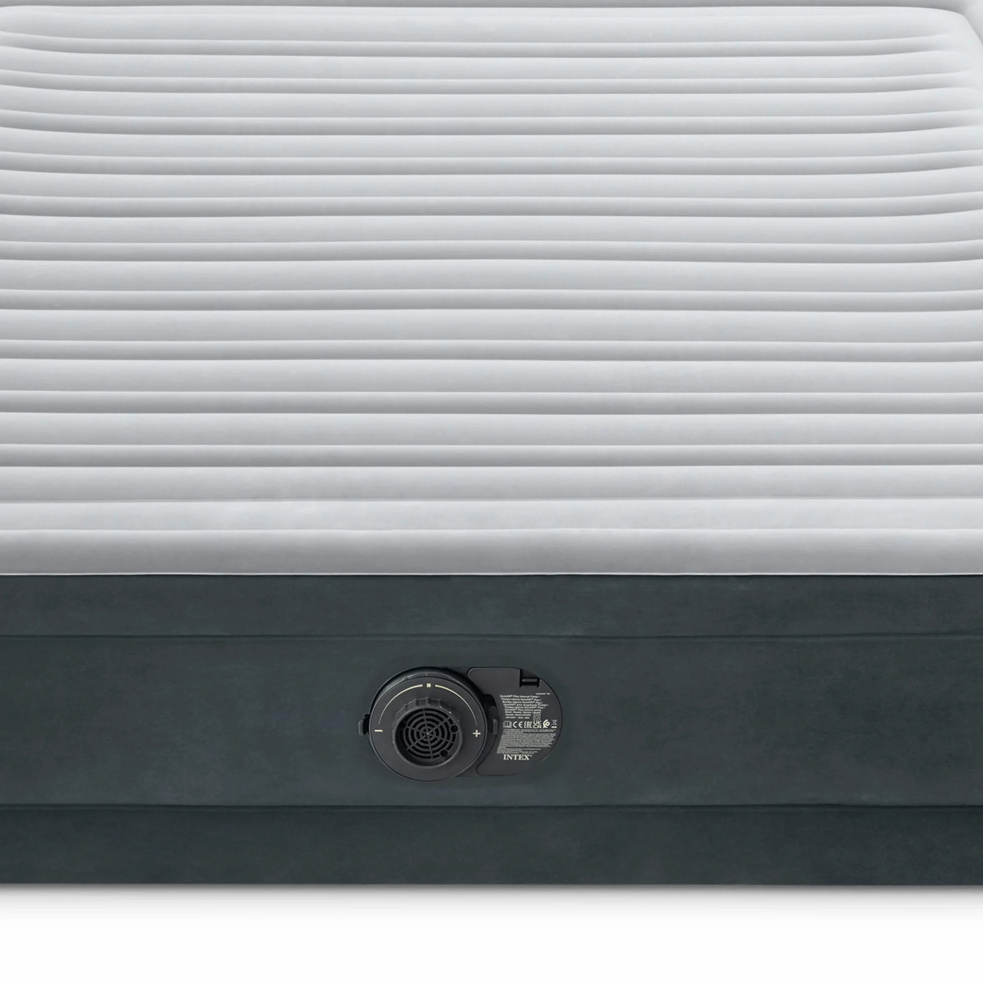 Intex 67770ND - Materasso Dura-Beam Comfort Plush Matrimoniale, con Pompa Elettrica Incorporata, 152x203x33 cm
