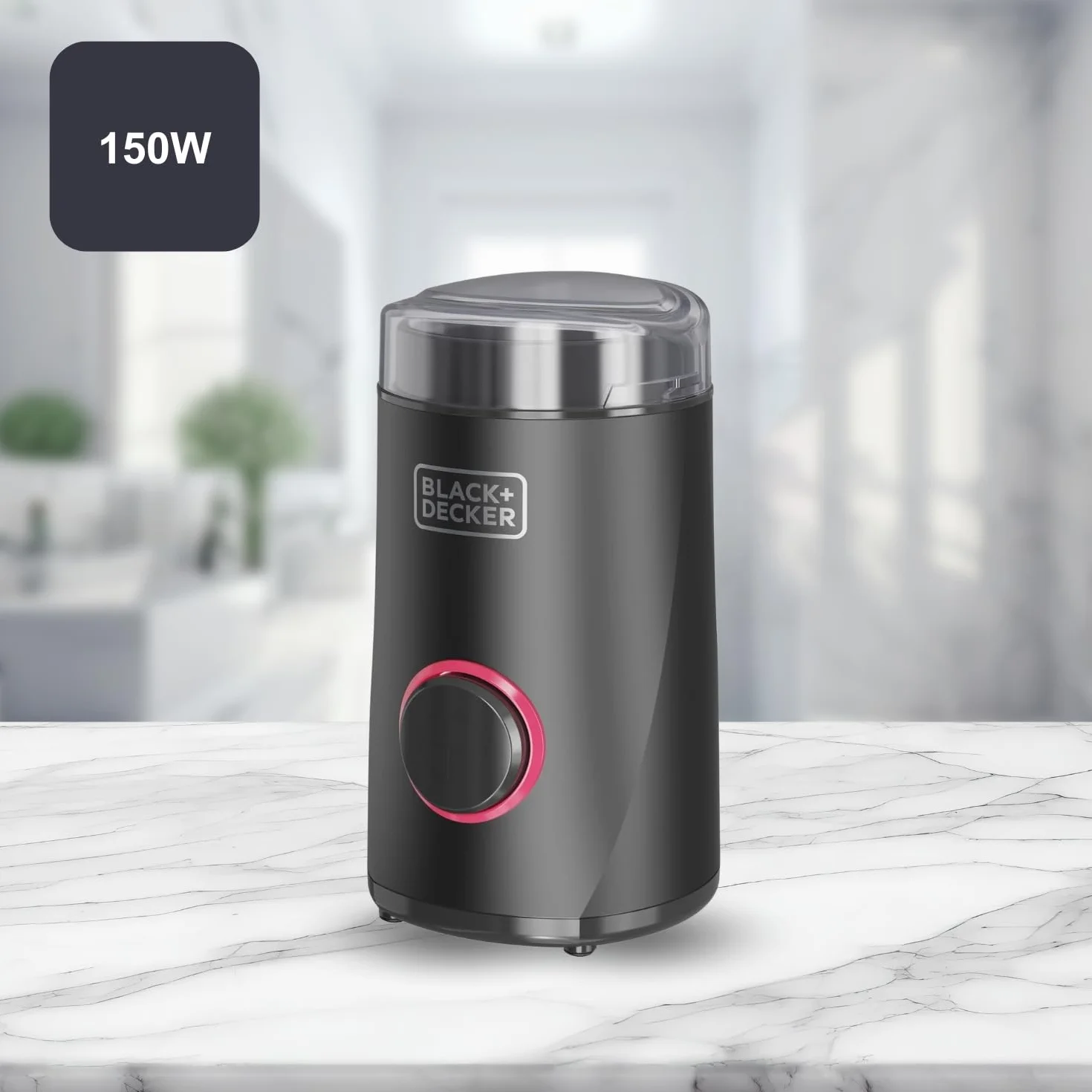 BLACK+DECKER Elektryczny młynek 150 W ze stali nierdzewnej 50 g