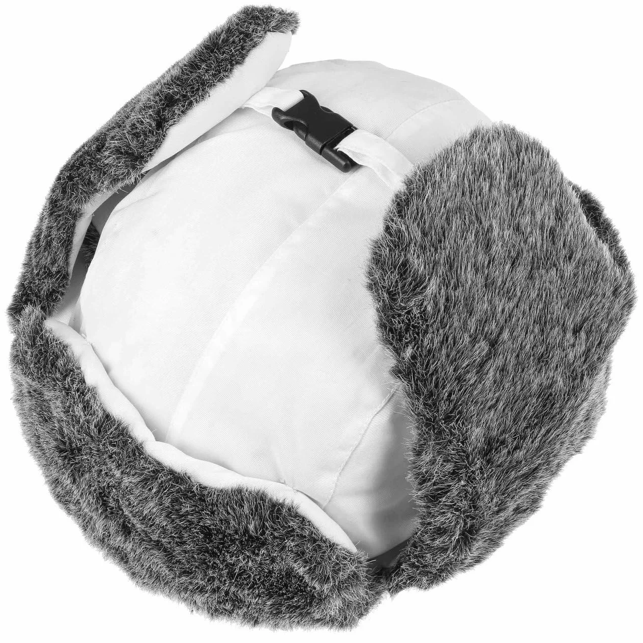 Eco Polar Lapeer czapka lotnicza dla kobiet/mężczyzn – czapka pilotka, odporna na działanie wody (z powłoką teflonową) – męska lapeer z nausznikami – czapka futrzana (sztuczne futro) –