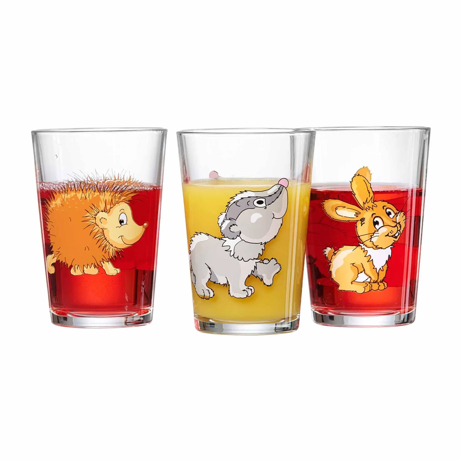 Ritzenhoff & Breker Szklanki dla dzieci zestaw 3 sztuk 205 ml zwierzęta leśne