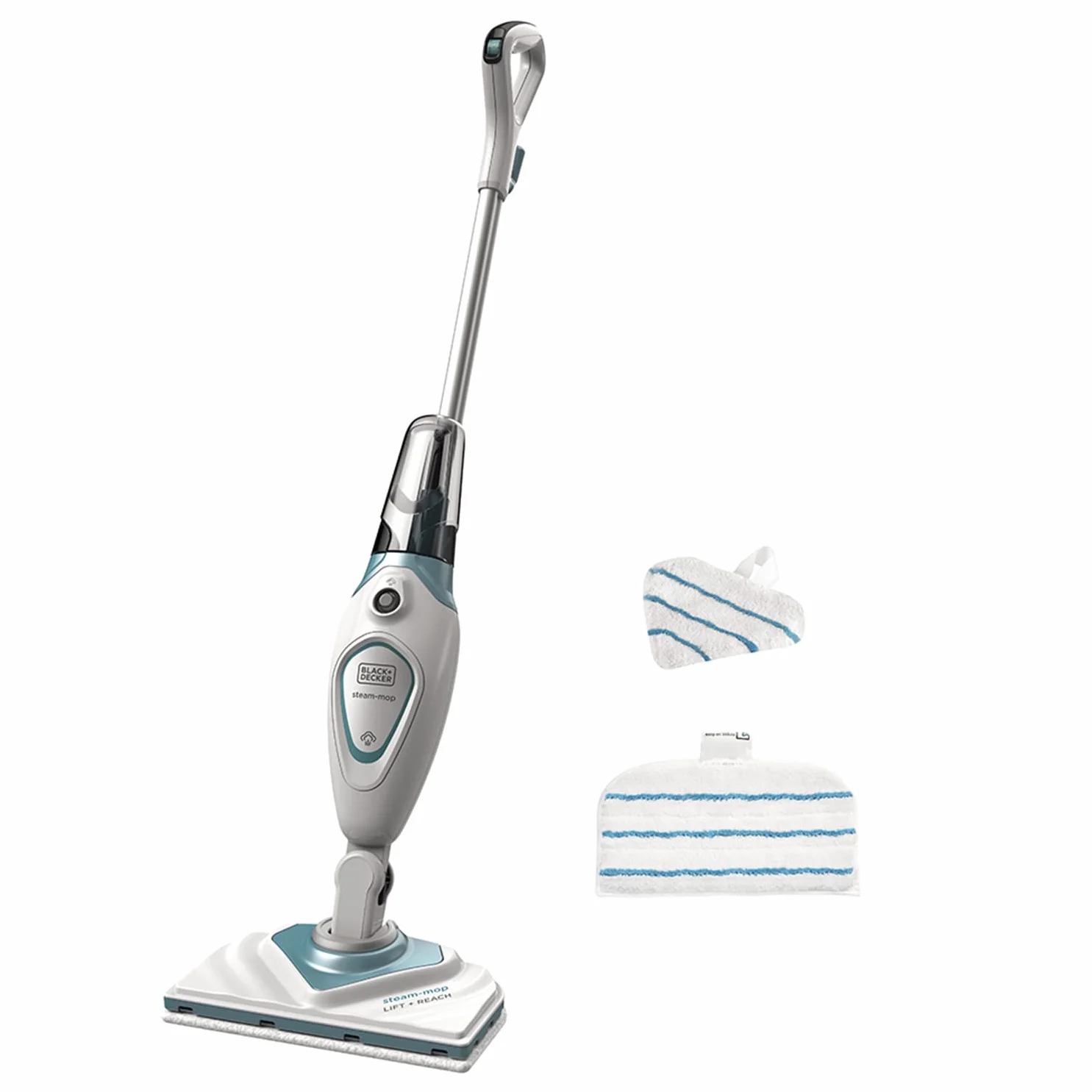 Black & Decker, Mop parowy o mocy 1600W z funkcją regulacji pary 2w1, FSM1616