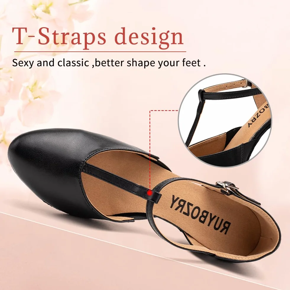 Buty do tańca damskie Salsa i Bachata Zamknięte Tango Profesjonalne Buty do tańca Tango Salon,Model YCD29