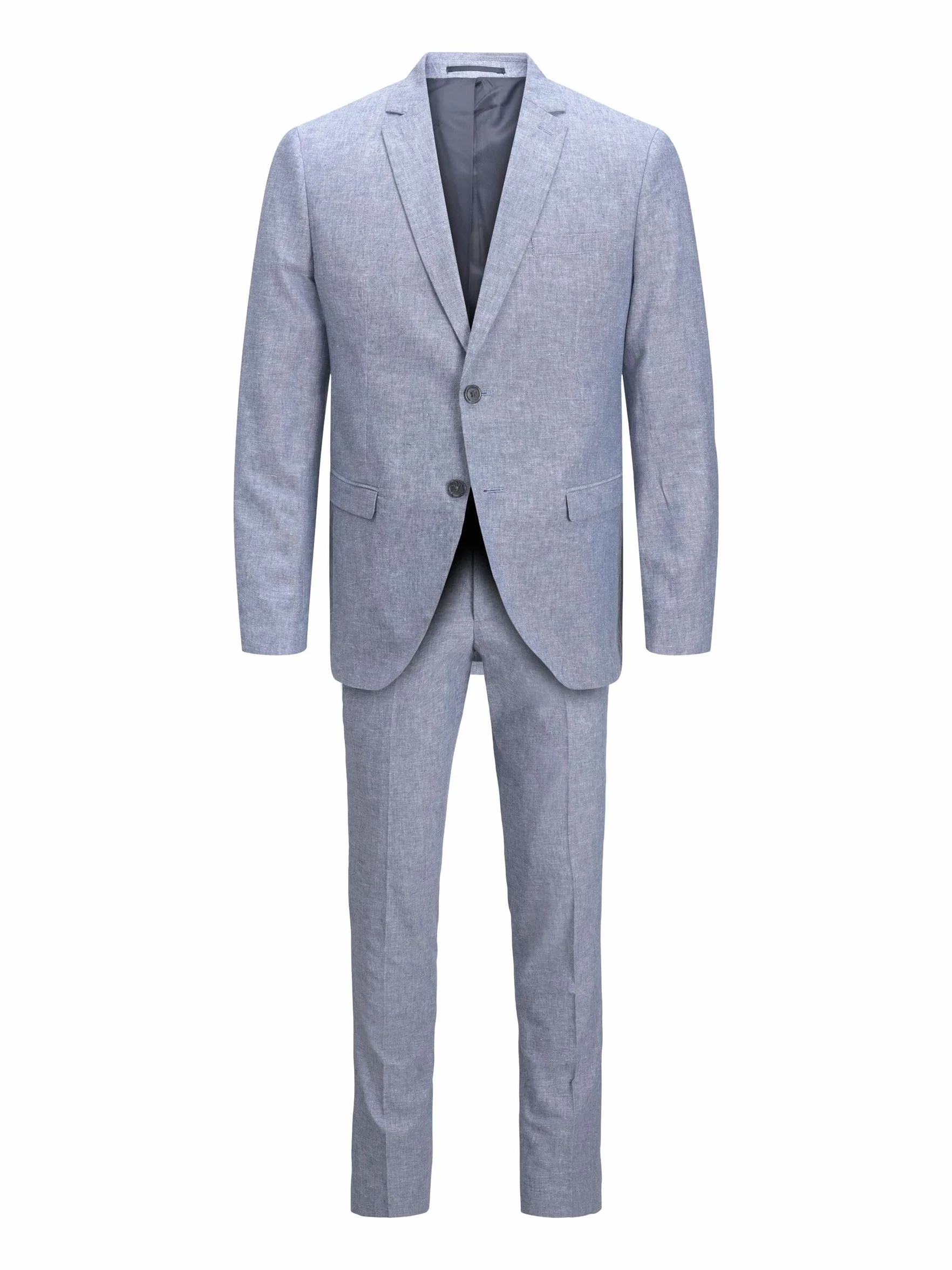 JACK & JONES Jprriviera Linen Suit Slim Fit Sn Pls garnitur męski, Chambray Blue/Fit: slim fit, 70 Duże rozmiary
