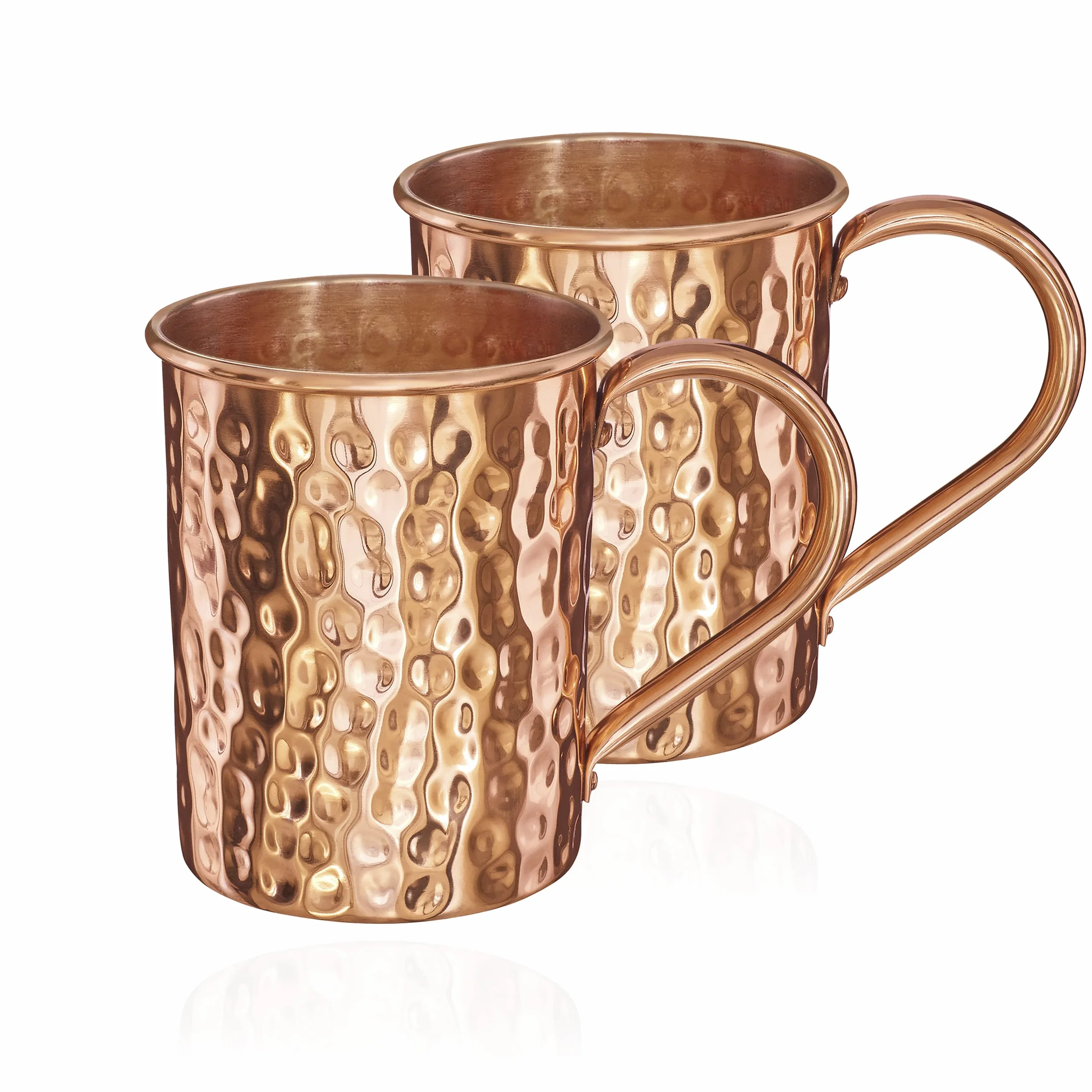 NKlaus kubek miedziany 100% czysta miedź 500 ml Moscow Mule 2 x 145 g