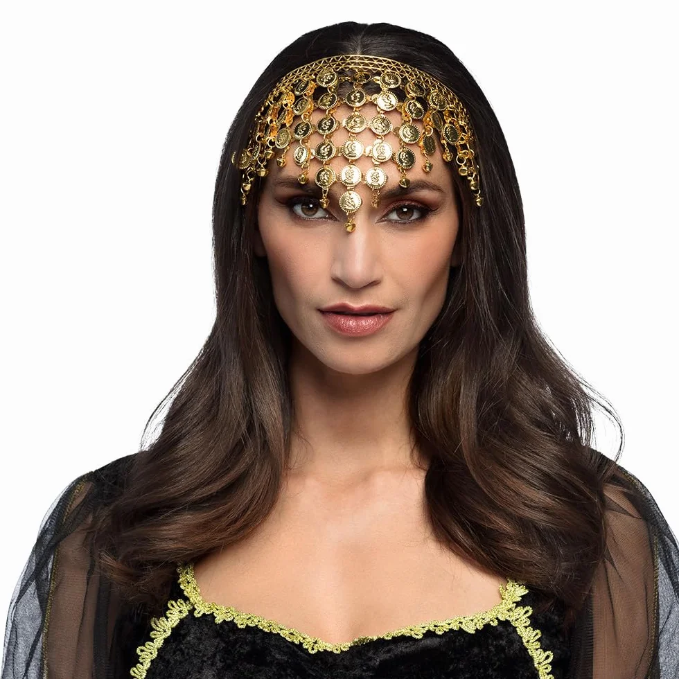 Boland - 64564 - Belly Dancer Headband, akcesoria do kostiumów, akcesoria do tańca brzucha, Mottoparty i karnawału