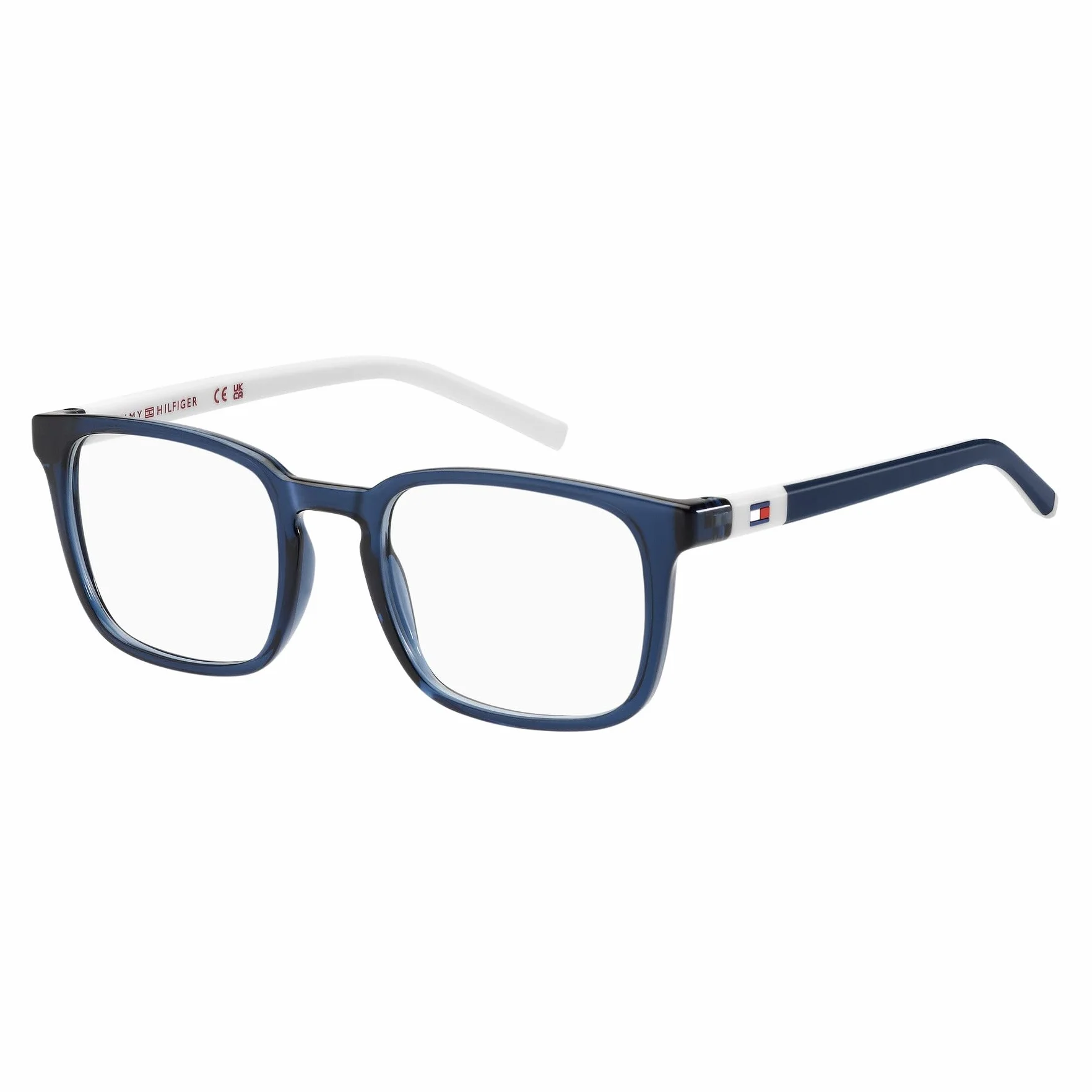 TOMMY HILFIGER TH 2123 Okulary, Blue, 47/18/130 Unisex dzieci, Niebieski, 47/18/130