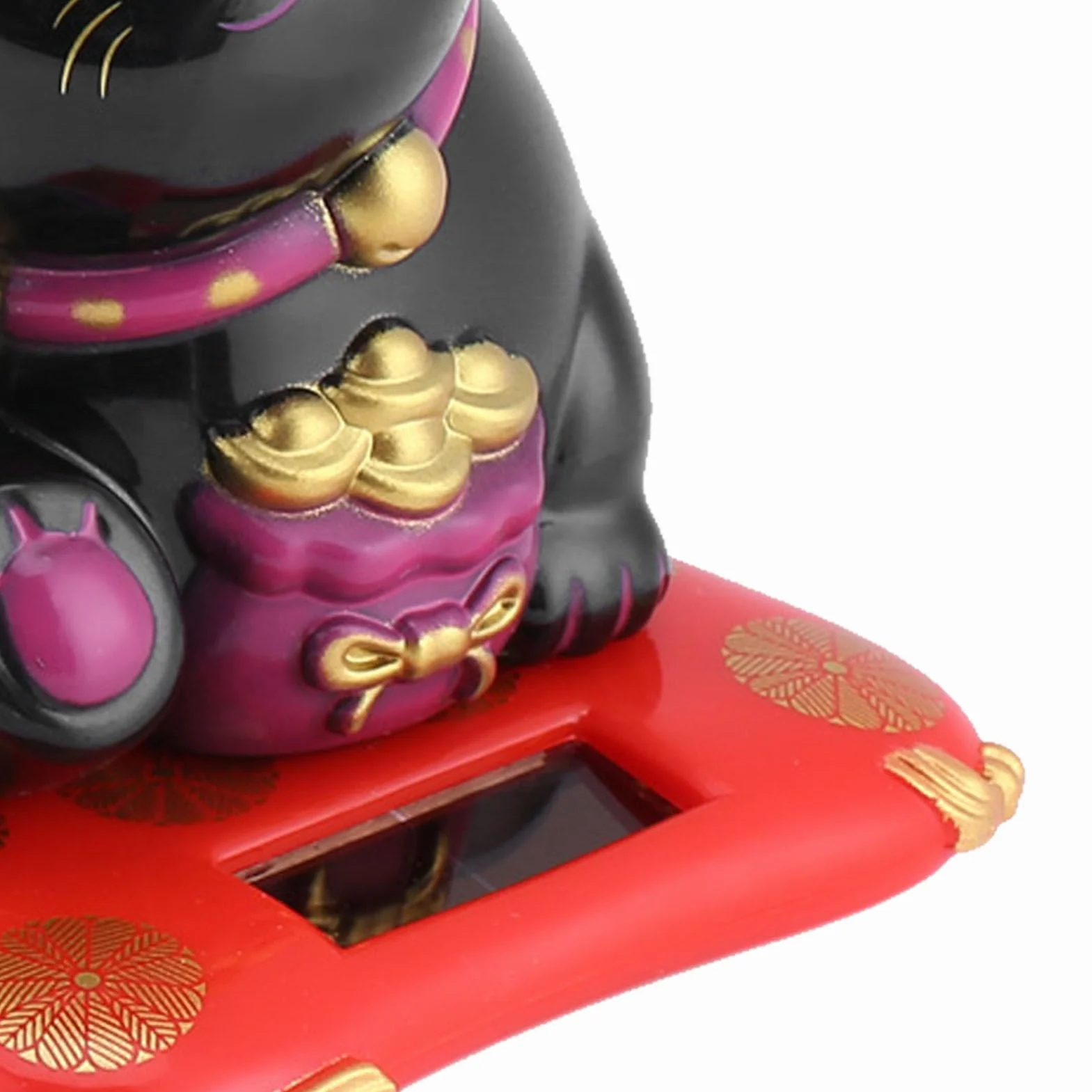 Maneki Neko machający kot, zasilany energią słoneczną, słodki kot, kot, szczęście, kot, powitalny kot, dekoracja do domu i samochodu, macha z tworzywa sztucznego