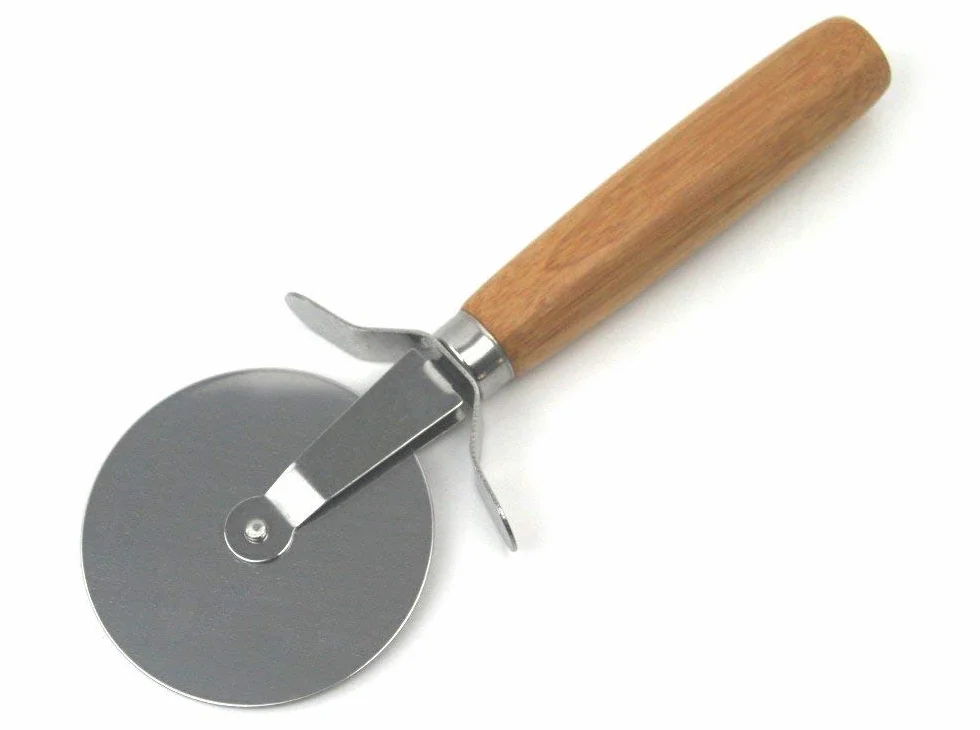 Kesper 58462 Talerz do pizzy z nożem do pizzy, bambus z certyfikatem FSC, wymiary: Ø 32 cm, grubość: 1,5 cm