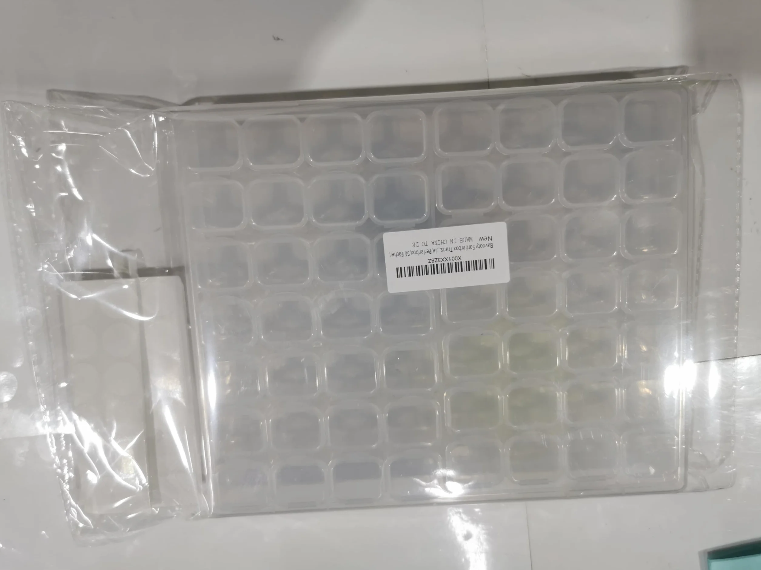 Pudełko z przegródkami, pudełka do przechowywania, plastikowe pudełka do przechowywania, przezroczyste pojemniki, przenośne pudełko na biżuterię, plastikowe mini przezroczyste pojemniki, 56 przegródek
