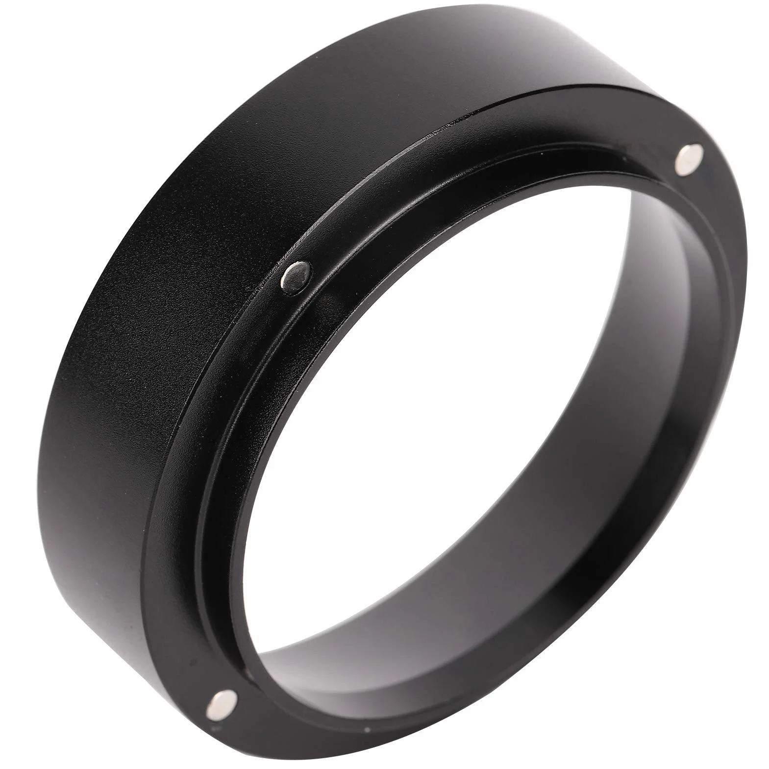 Aluminiowe pierścienie dozujące do kawy 58 mm, lejek magnetyczny, akcesoria do ekspresu, czarne