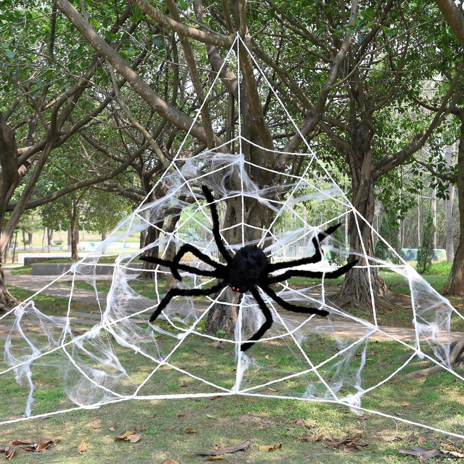 Halloween pajęczyna dekoracyjna na zewnątrz
