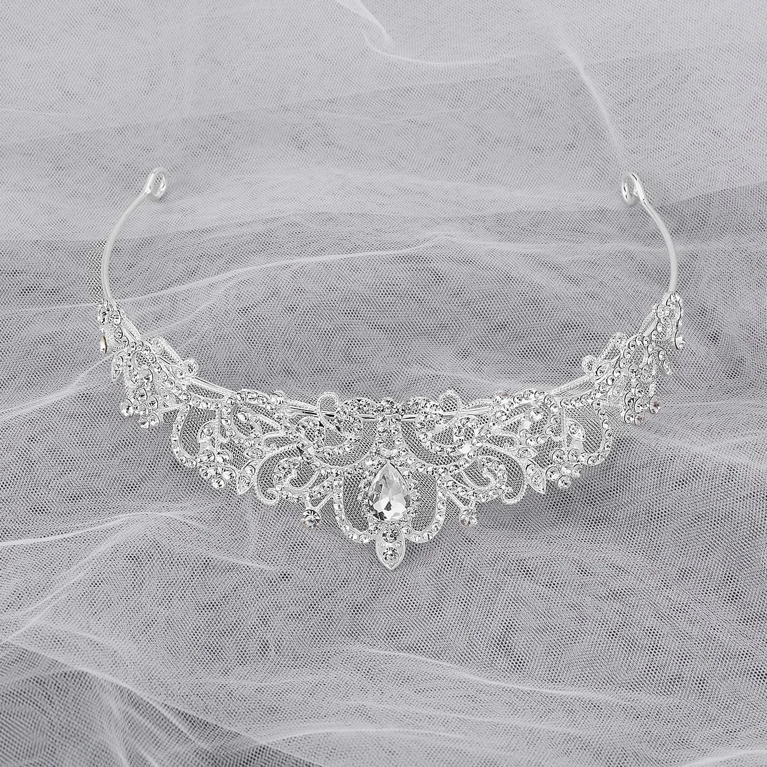 Korona księżniczki, diadem, dla kobiet, diadem, kryształowa tiara, korona księżniczki, elegancka korona księżniczki, biżuteria dla panny młodej, stras, opaska na czoło, prezent dla kobiet, na wesele,