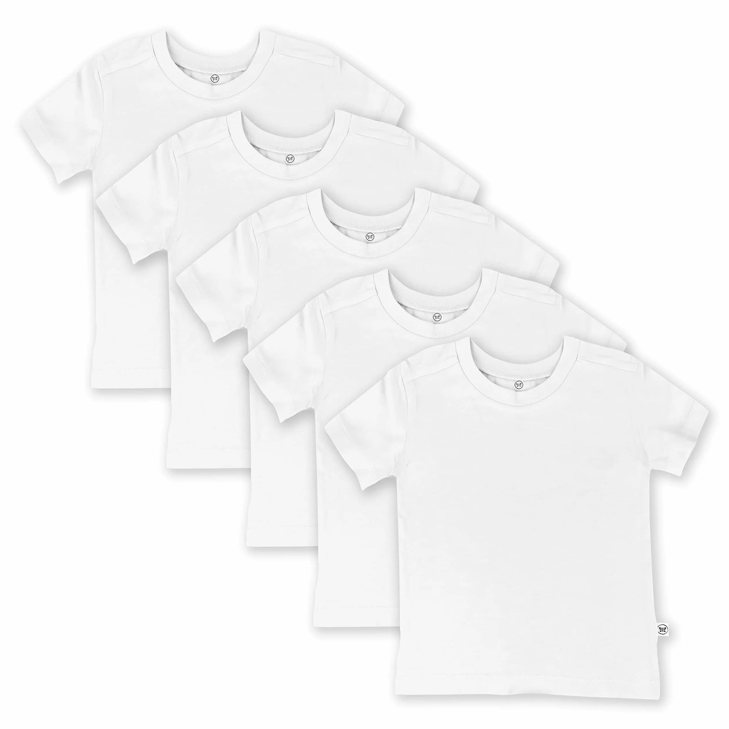 HonestBaby Zestaw koszulek dla niemowląt/dzieci Uniseks - dzieci Organic Cotton Short Sleeve Toddler T-shirt Multi-pack