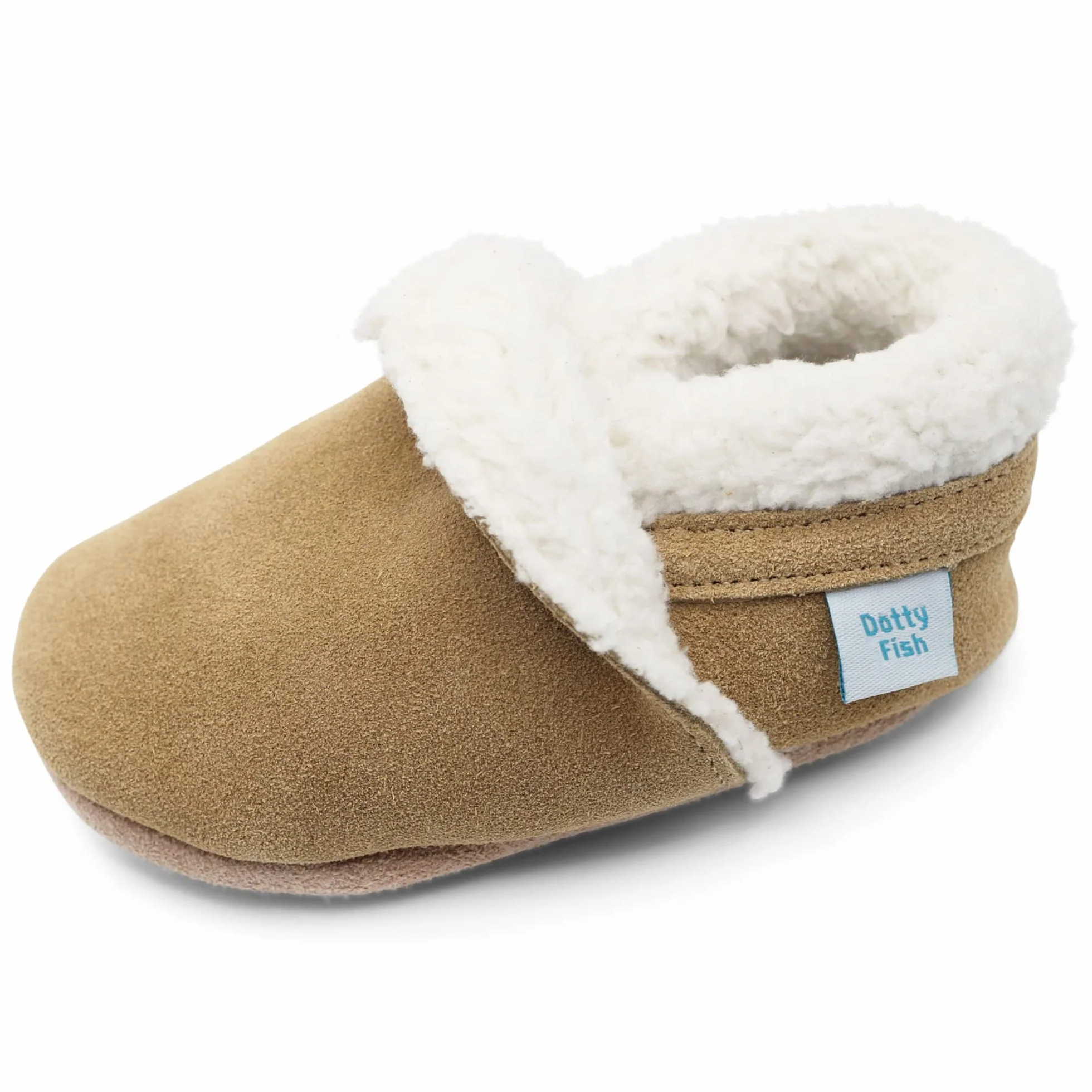 Dotty Fish Suede Slippers - Kapcie Niemowlęta unisex