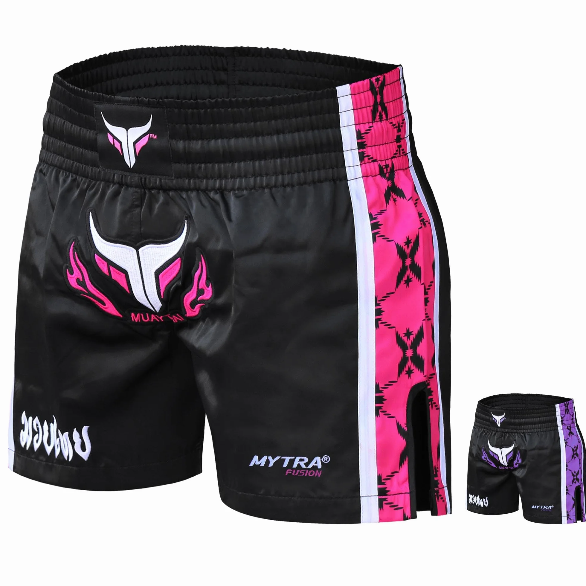 Mytra Fusion spodenki Muay Thai damskie spodenki do walki w klatce damskie spodenki MMA kickboxing do grapplingu i sztuk walki