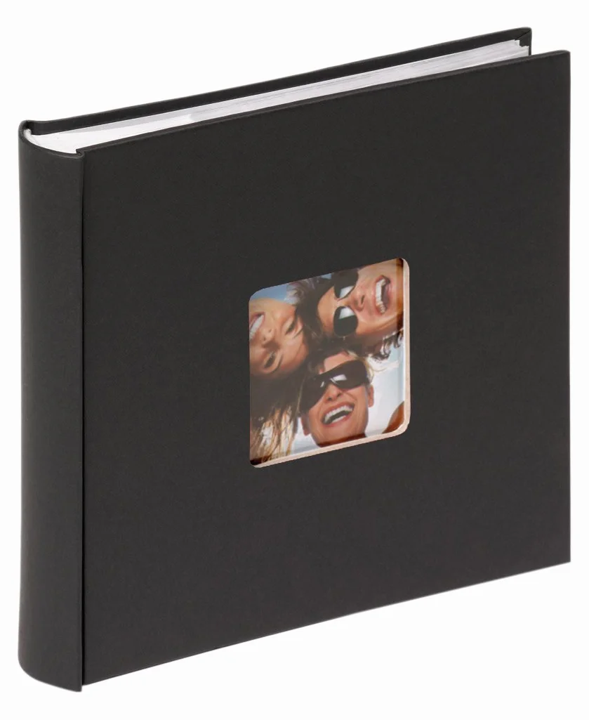 walther design Album na zdjęcia czarny 200 zdjęć 10 x 15 cm Album wsuwany Memo z wycięciem na okładce, Fun ME-110-B