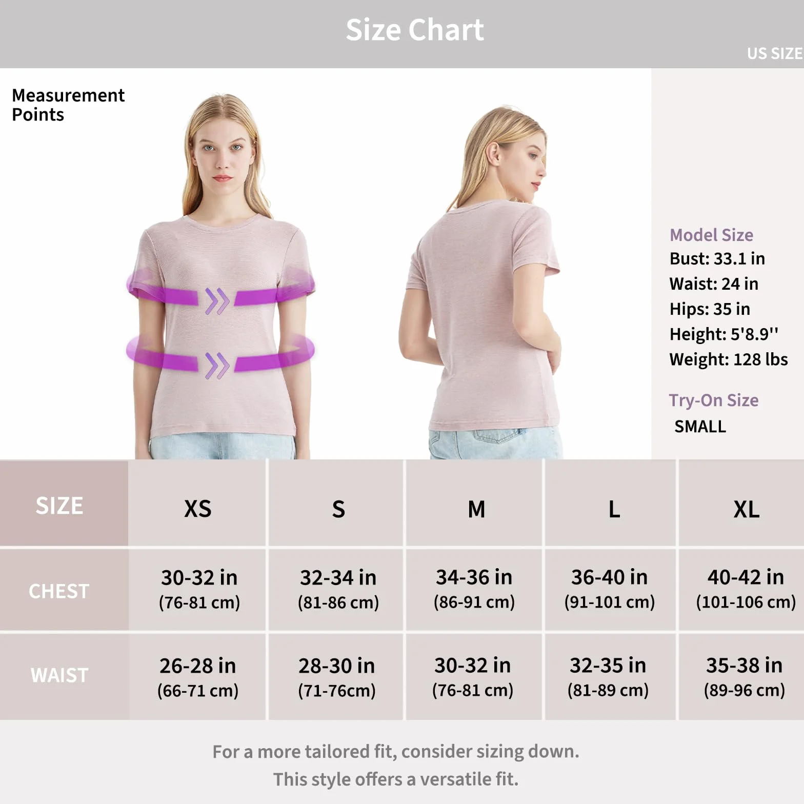 Merino Protect 100% Merino Wełna T-Shirt Damski Z Okrągłym Dekoltem Krótki Rękaw Odzież Podstawowa Antyodorowa Nadająca Się Do Podróży I Trekkingu T-Shirt