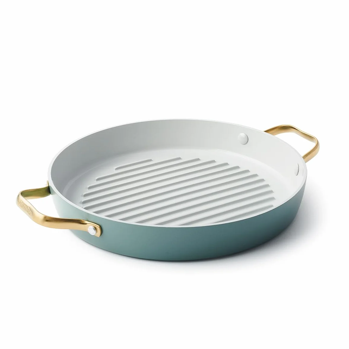 Greenpan Padova patelnia grillowa twarda anodowana ceramiczna 28 cm z pokrywką czarna
