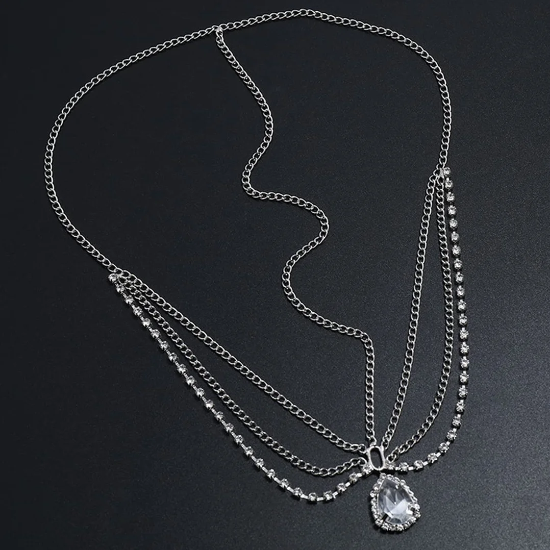 Złoty Łańcuszek Na Głowę Biżuteria Styl Boho Opaska Perła Żołędzia, Łańcuszek Do Włosów Dla Kobiet i Dziewcząt (2 Złoto i Srebrne)