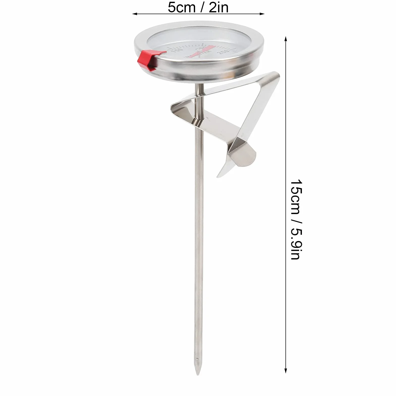 Termometr do Głębokiego Smażenia 50-300°C 5 cm Tarcza