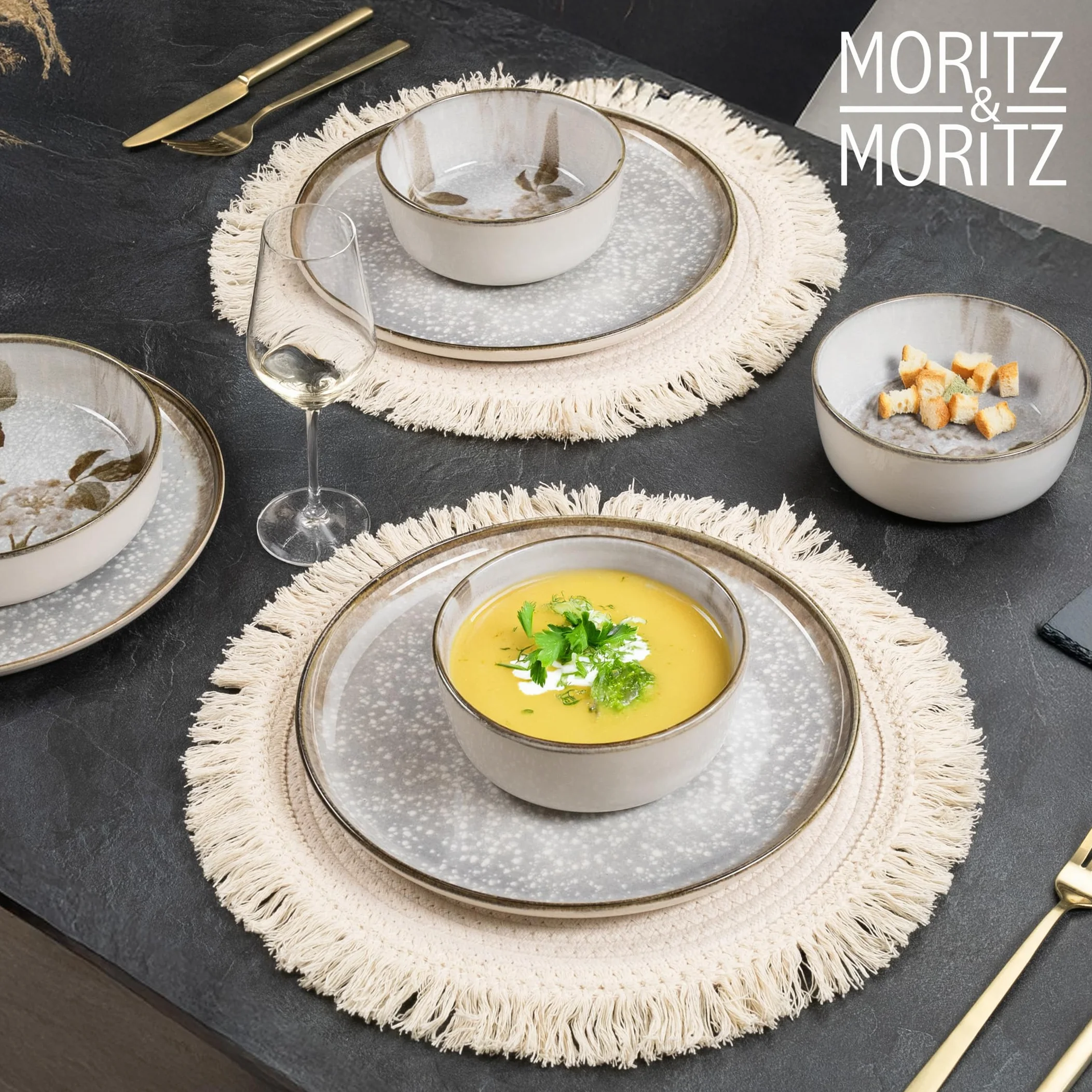 Moritz & Moritz BLOSSOM porcelanowe miseczki na musli zestaw 6 sztuk 610 ml