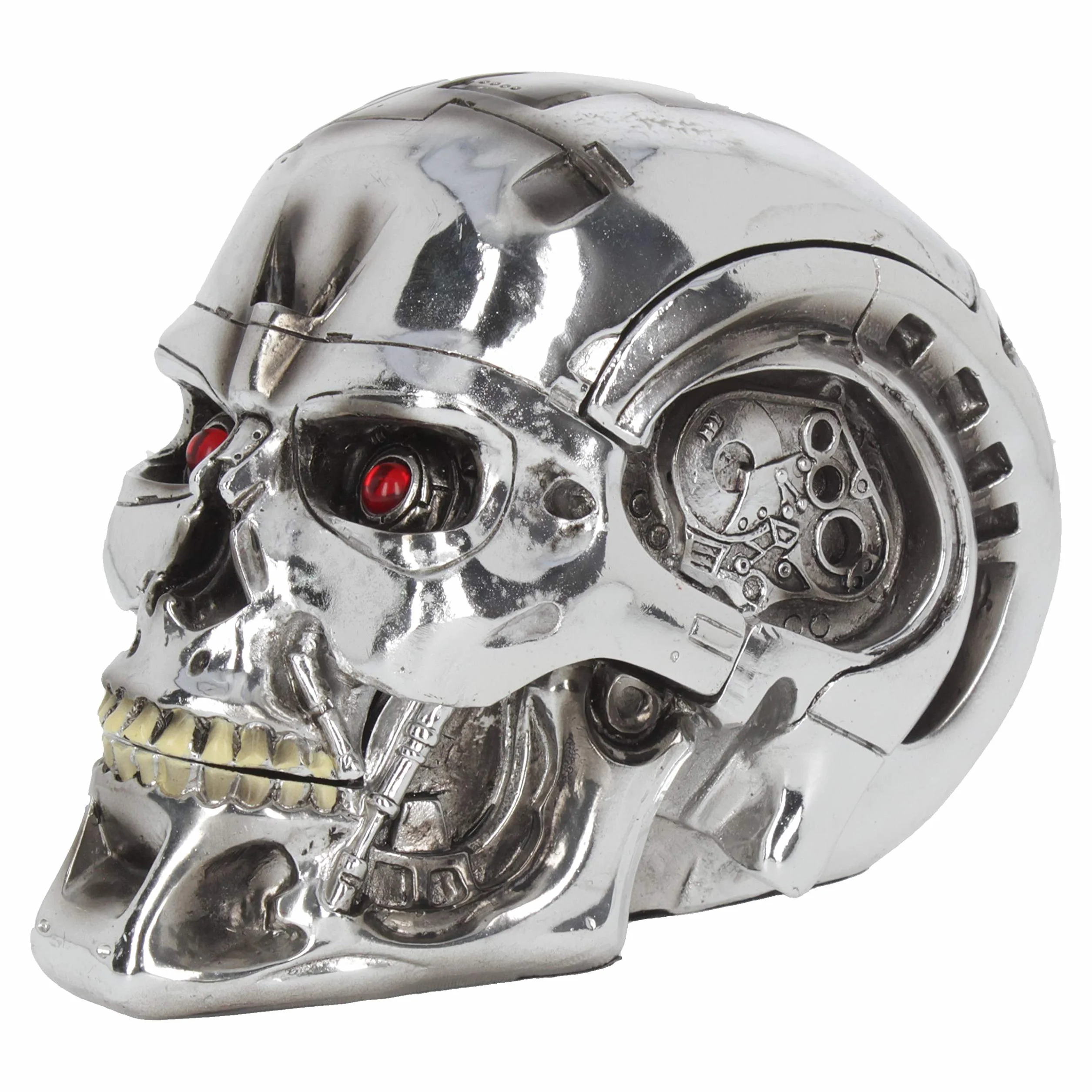 Nemesis Now Terminator pudełko 18 cm srebrne żywica