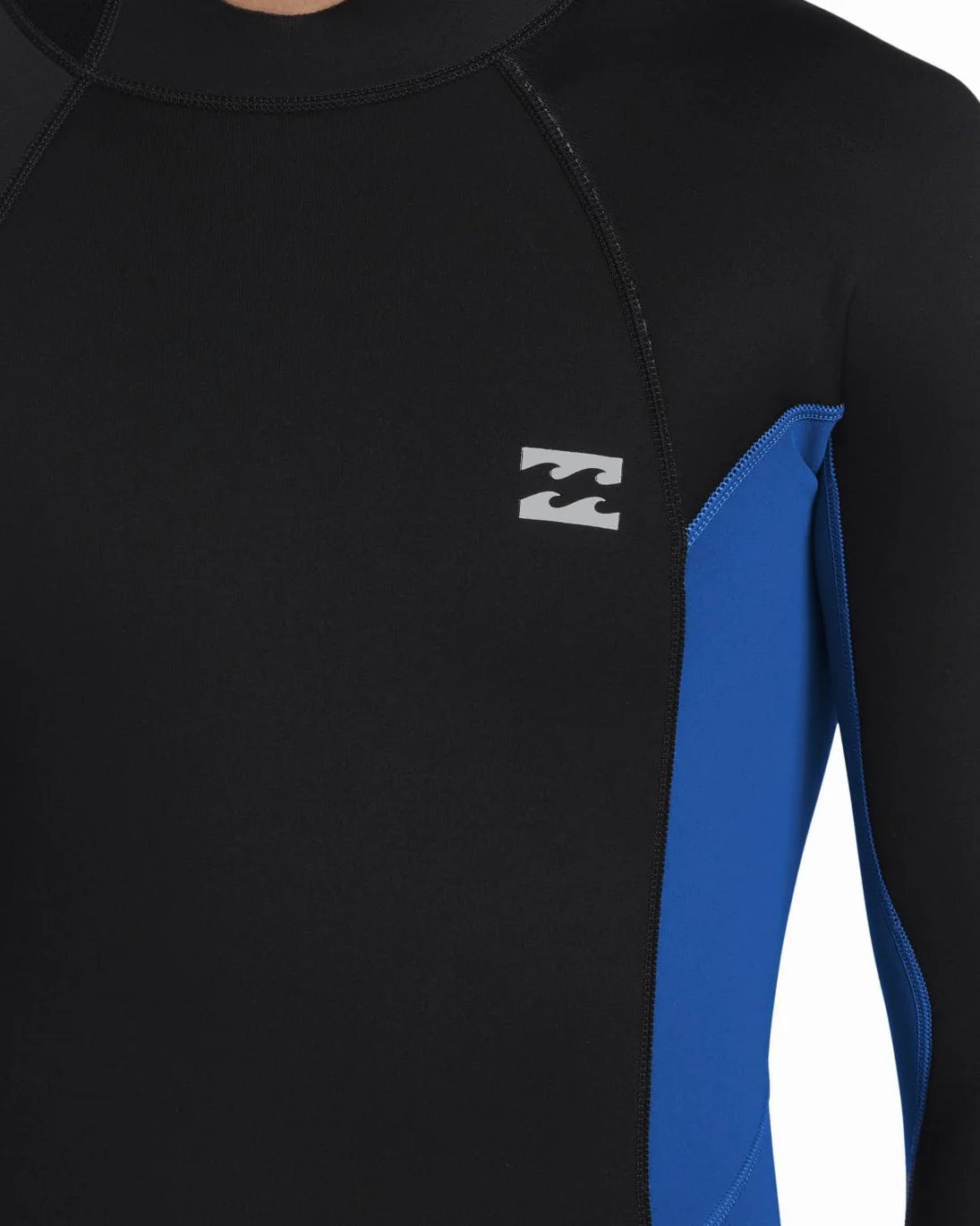Billabong Męski kombinezon foliowy 3/2 mm z płaskim zamkiem błyskawicznym - Mid Blue - retencja z kombinacją o wysokiej rozciągliwości