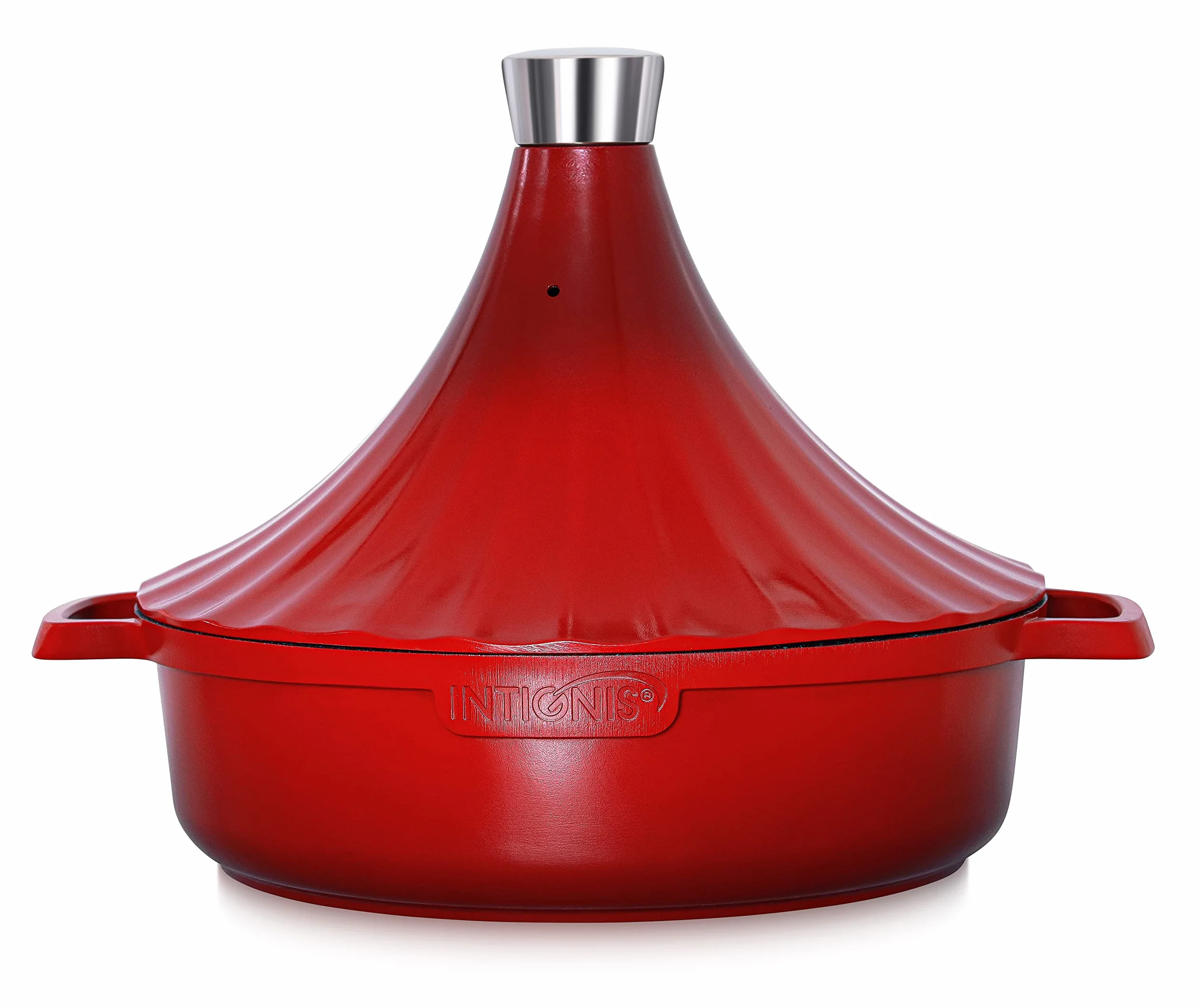 Indukcja Tagine Marokańskie naczynie żaroodporne 28 cm 4,8 kwarcu czerwony