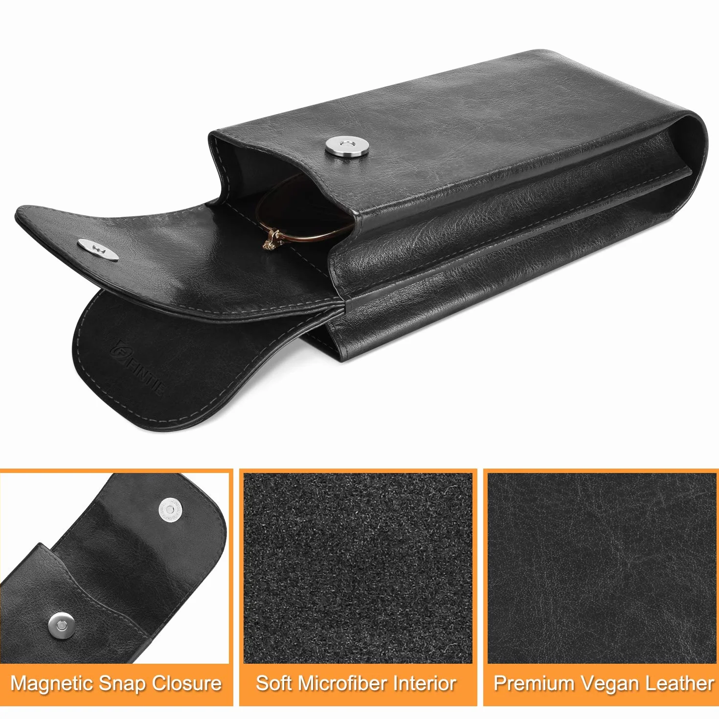 FINTIE Etui na okulary Unisex-dorosły Double Glasses Case