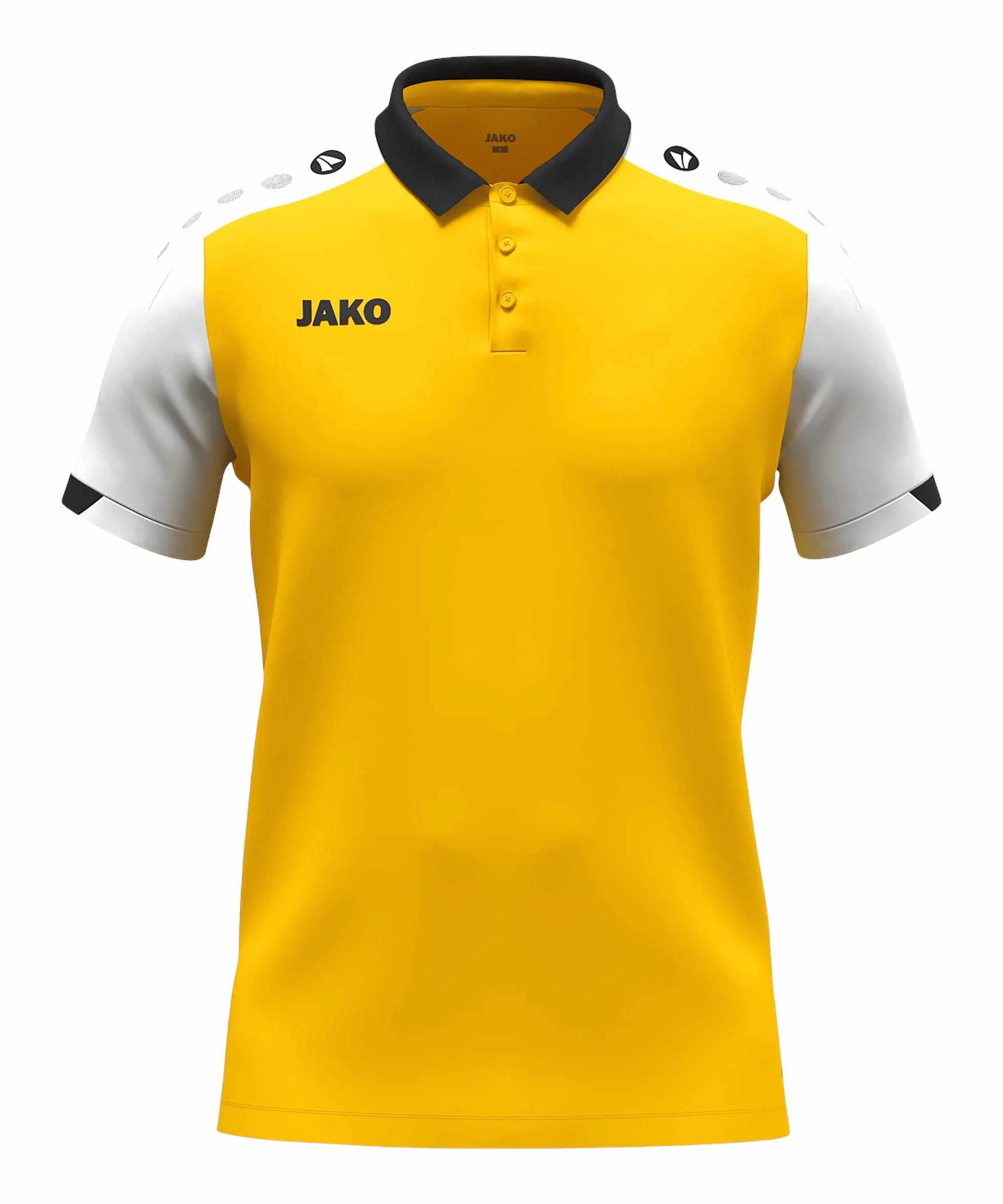 JAKO Unisex koszulka polo Dynamic, żółty/biały/czarny, 4XL