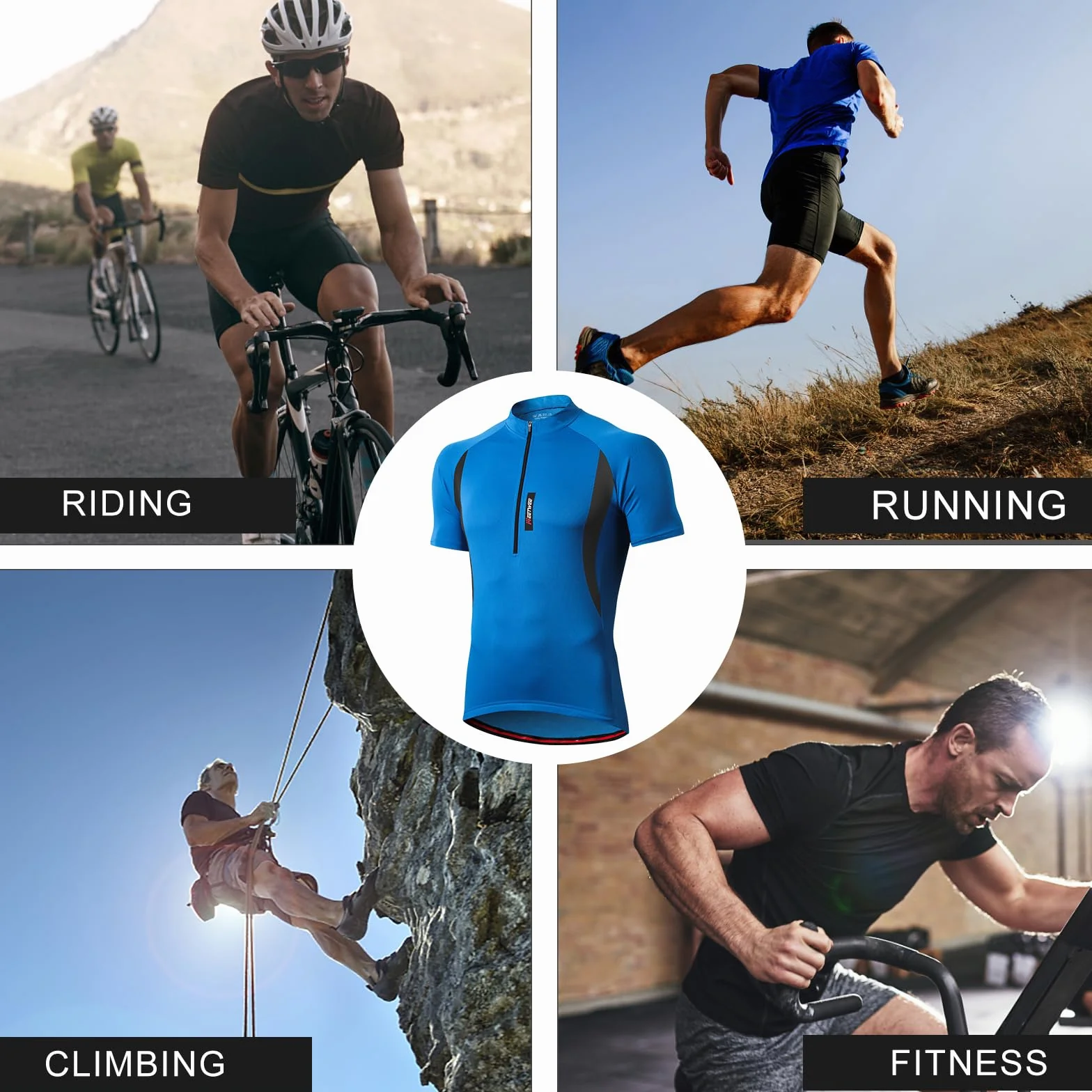 FEIXIANG T-shirt Mężczyźni Męska koszulka rowerowa