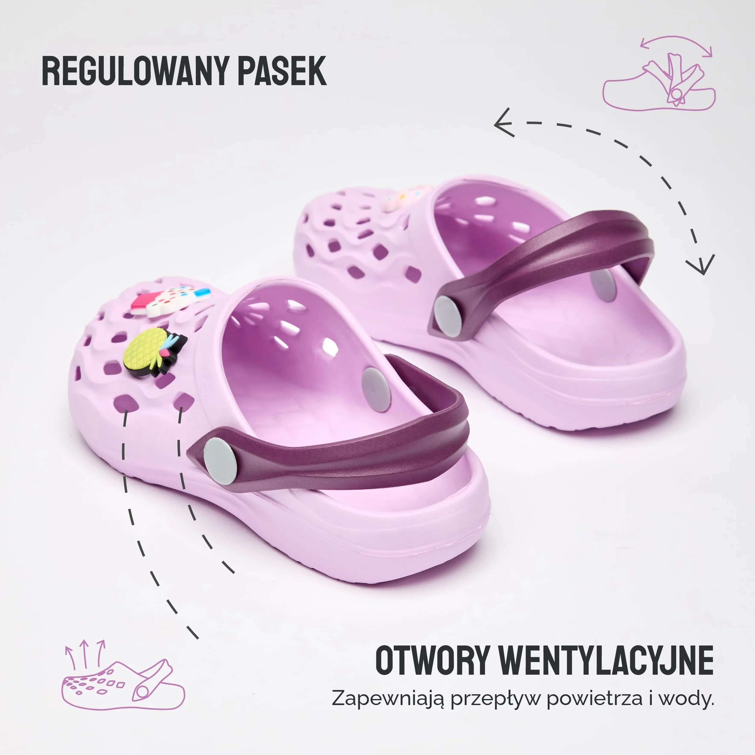 Ladeheid Dzieci Lekkie Chodaki Ogrodowe z Tworzywa EVA Buty Ogrodowe LA-CA-15