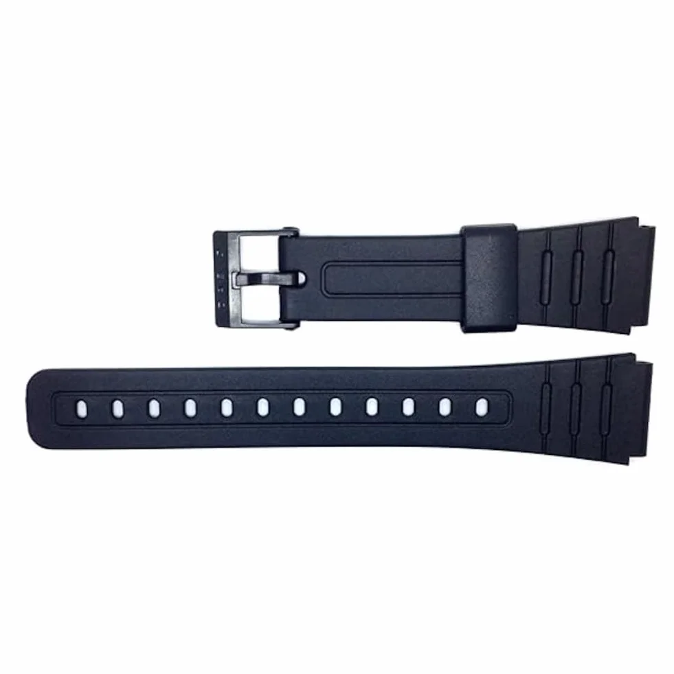 Casio Pasek do zegarka z żywicy czarny 18 mm F-105W, F-91W, żywica, 0, żywica, 0, Żywica, 0