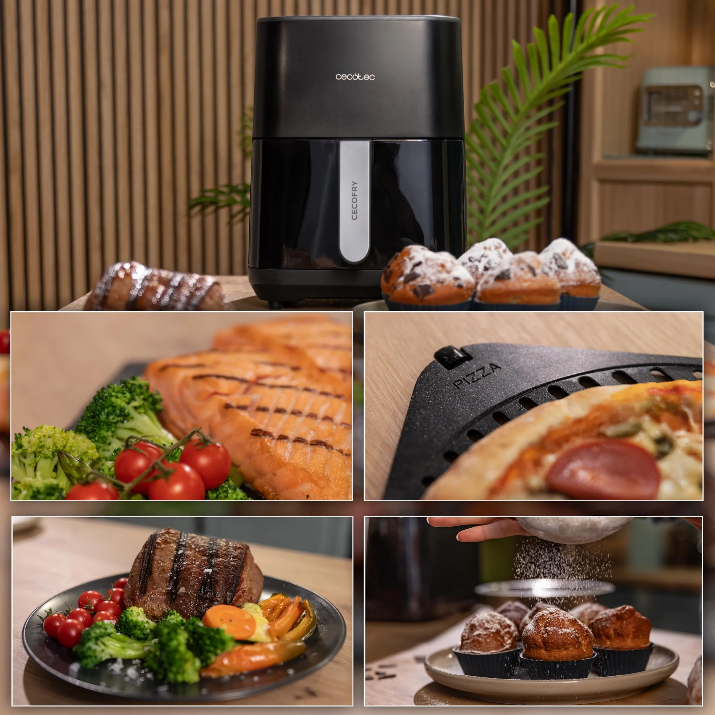 Cecotec Frytkownica na gorące powietrze Cecofry&Grill Duoheat 4000 4L 1900W 40-200°C 10 menu