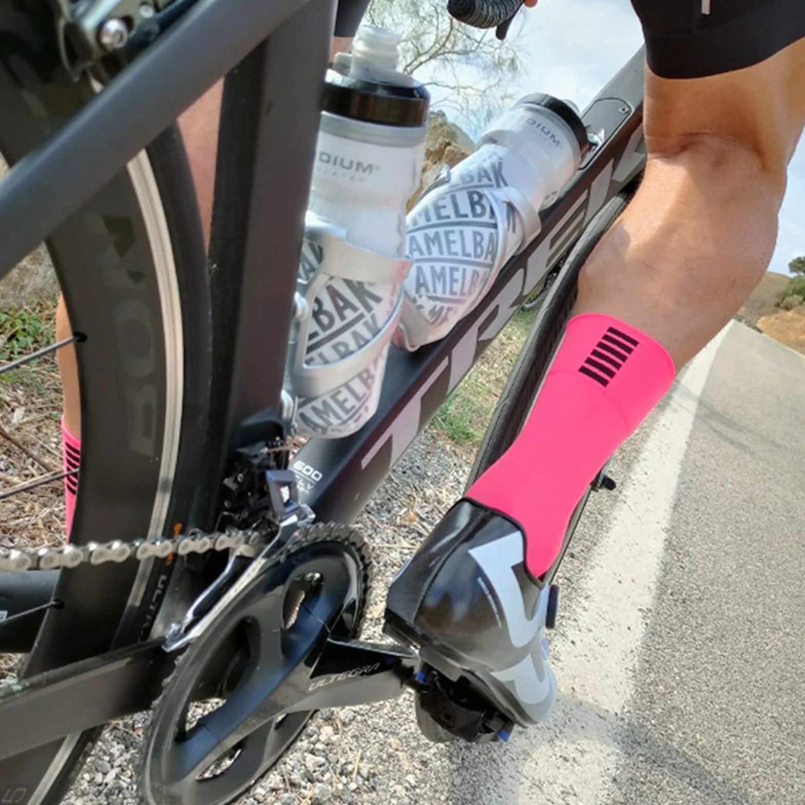 Skarpety dla mężczyzn sportowe wyścigi kolarskie skarpety zestaw oddychające skarpety rowerowe szosowe męskie i damskie 10 szt, Bh5, L