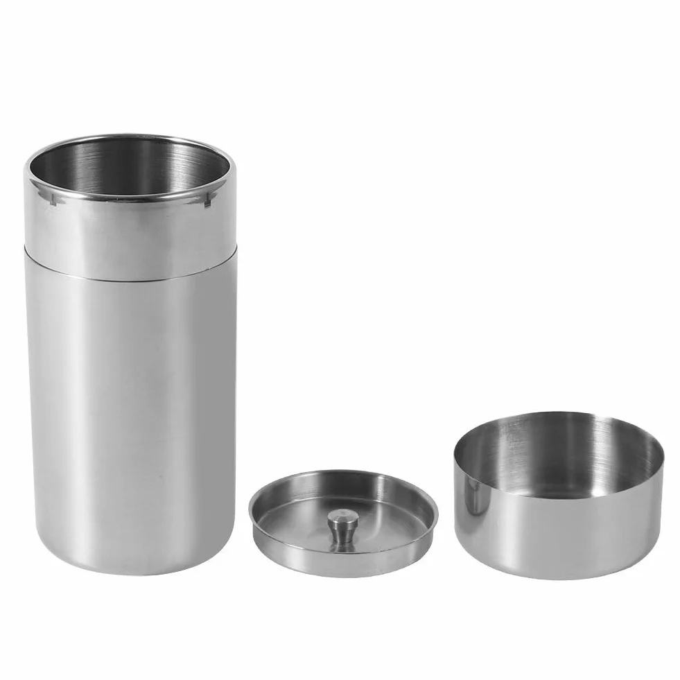 Puszka na herbatę ze stali nierdzewnej, puszka na kawę, espresso, puszka na herbatę ze stali nierdzewnej z wewnętrzną pokrywką, puszka na zapasy herbaty sypkiej kawy, kakao, cukru (L)