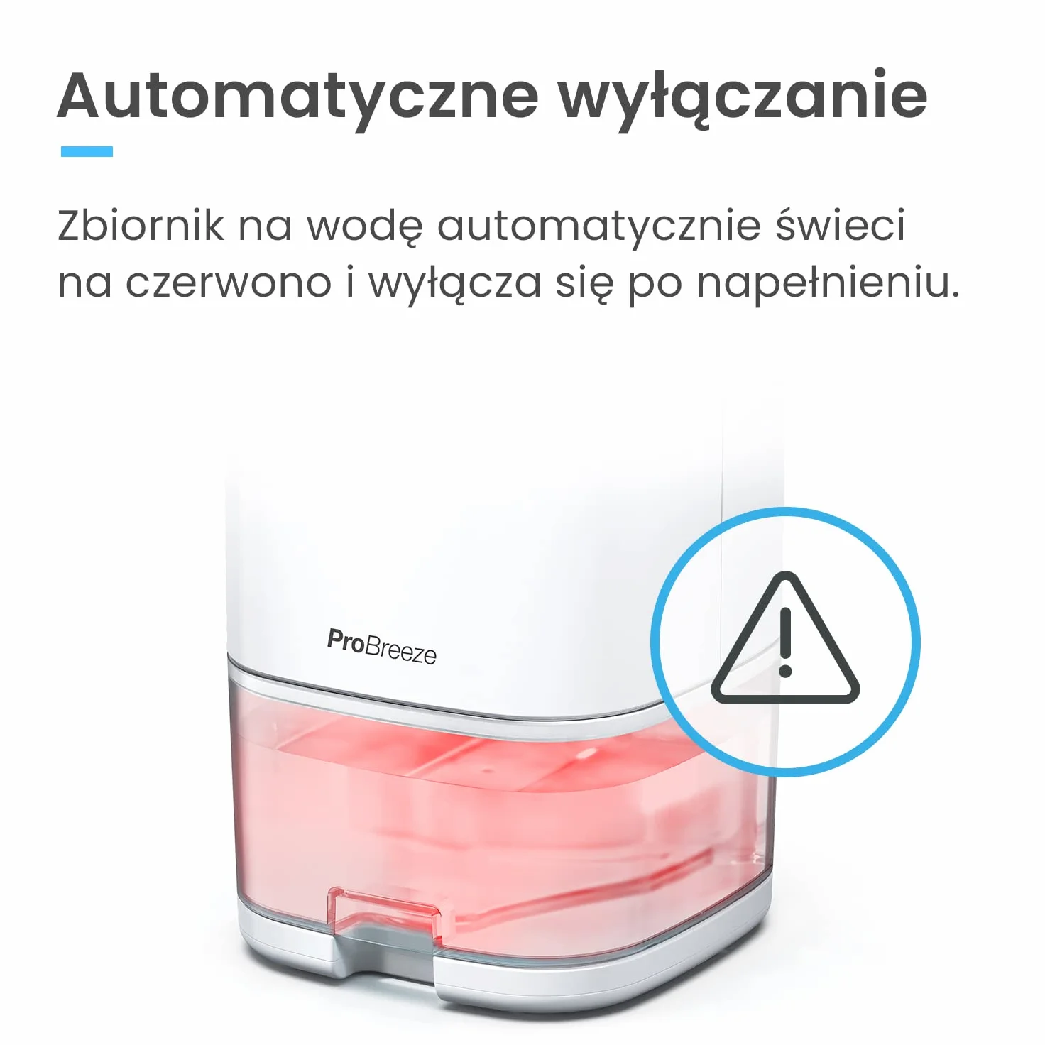 Pro Breeze Elektryczny osuszacz powietrza 1000 ml z timerem 4h, pochłaniacz wilgoci, mini osuszacz do łazienki, biały