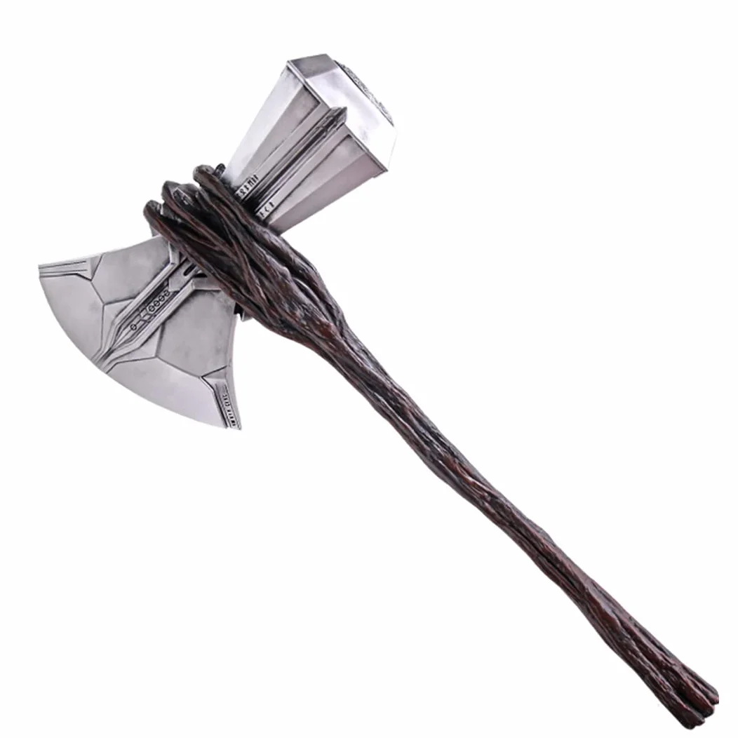 damdos Akcesoria na Halloween, młotek do cosplayu, rozmiar 1:1, pianka PU Stormbreaker Thor's Odinson Stormbreaker Topór miłość i grzmoty, młotek kolekcjonerski, fajny prezent urodzinowy