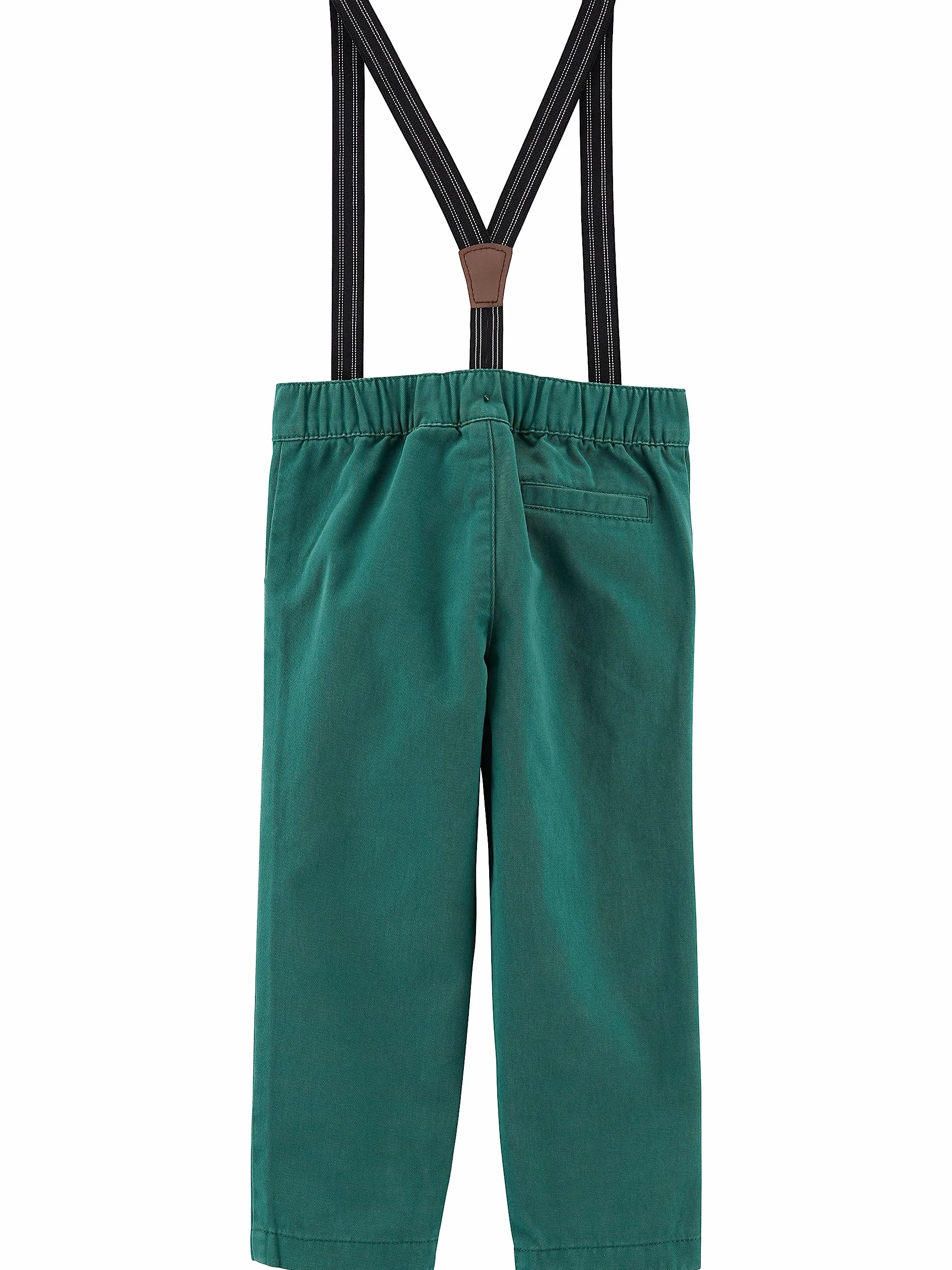 Simple Joys by Carter's 3-częściowy zestaw z muszką i spodniami do pończoch na specjalne okazje Niemowlęta - chłopcy 4-piece Special Occasion Bow-tie And Suspender Pants Set (4 w zestawie)