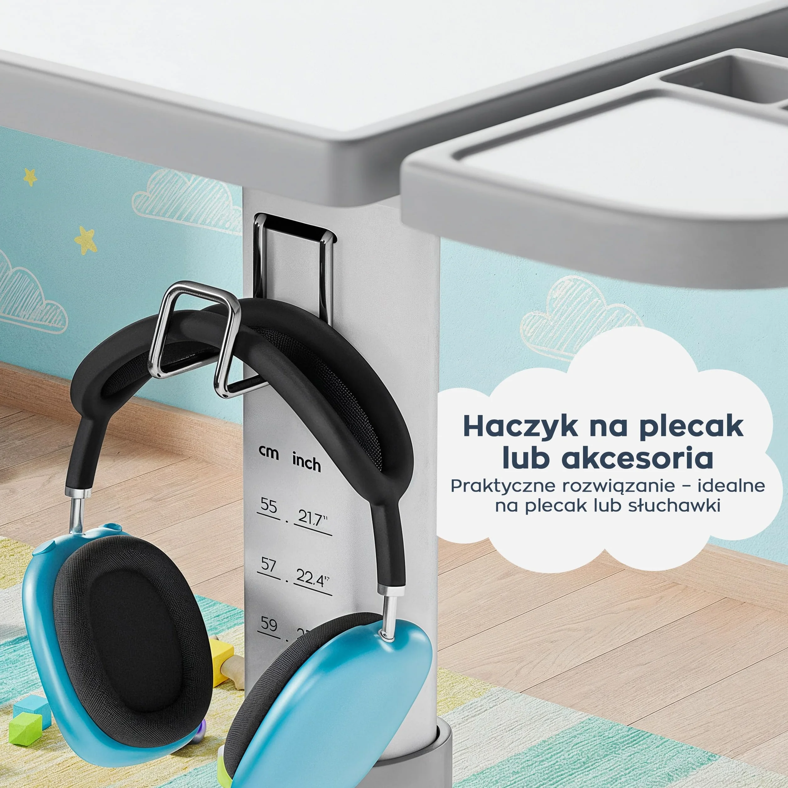 MARK ADLER Study 3.0 ergonomiczne biurko dziecięce z regulacją wysokości i pochylanym blatem