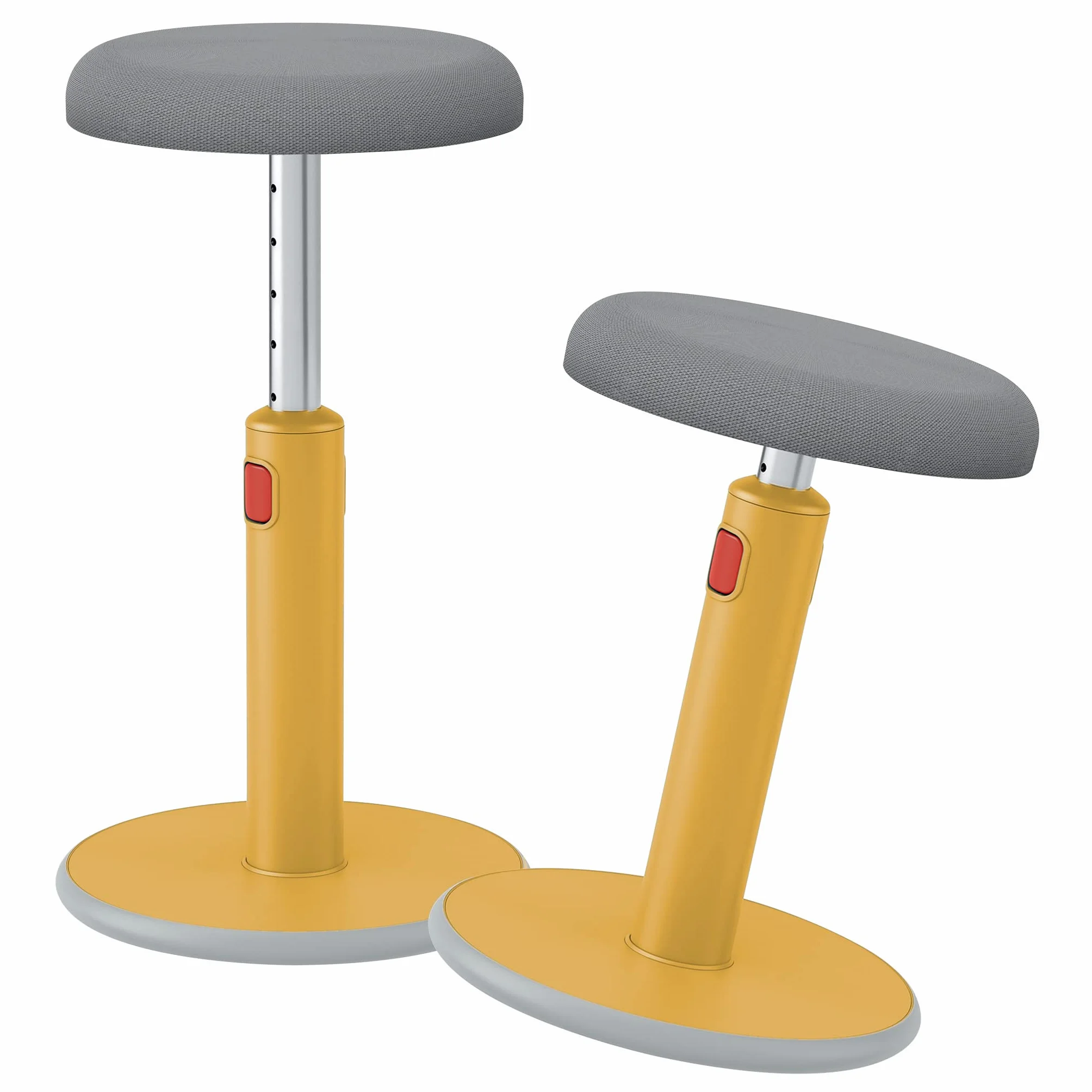 Leitz Ergo Cosy Stołek Żółty Szary 46–79 cm