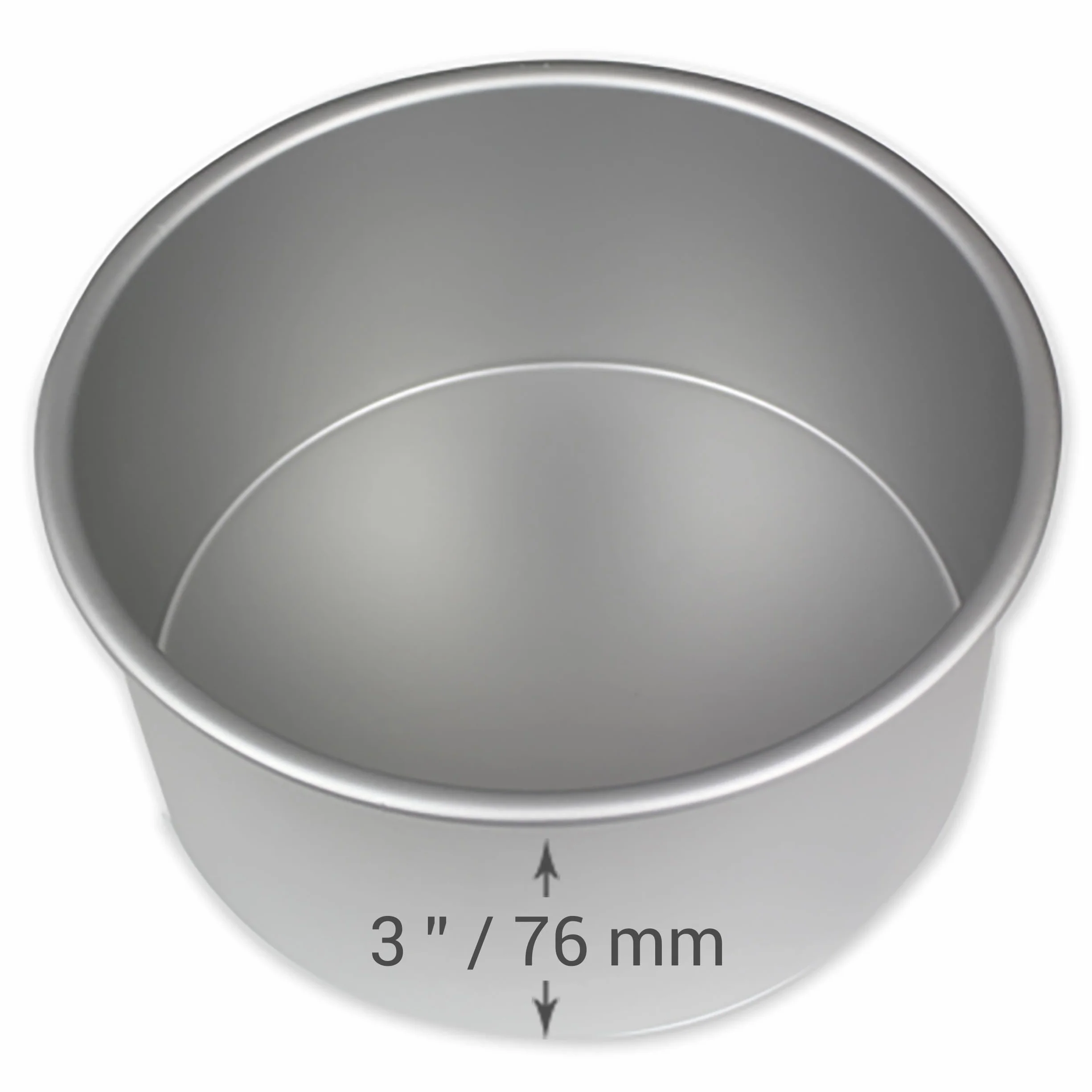 PME RND063 anodyzowany aluminiowy okrągły Cake Pan 15,2 cm
