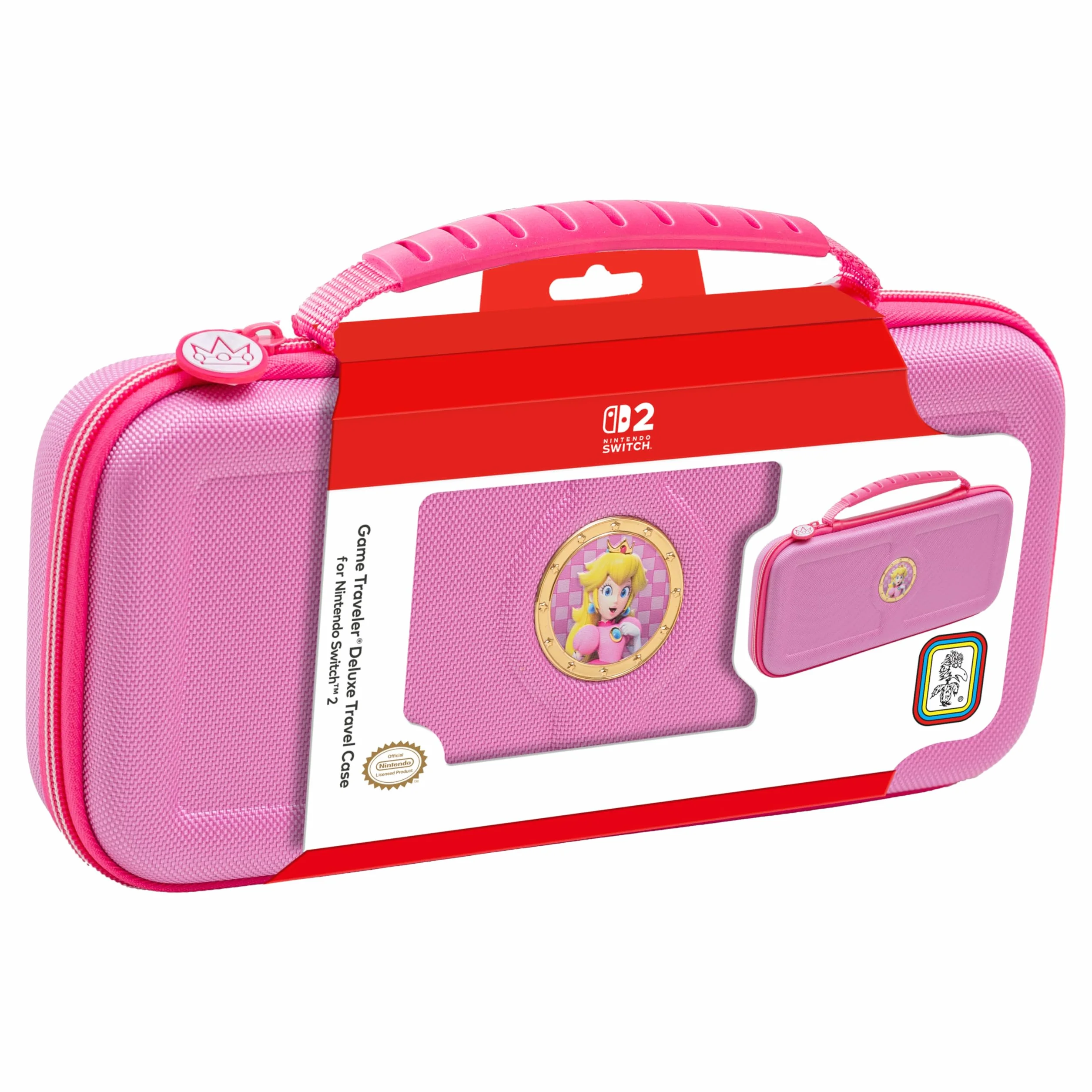 R.D.S. INDUSTRIES, INC. - Game Traveler licencjonowana luksusowa walizka podróżna do Nintendo Switch, Nintendo Switch 2, OLED, Princess Peach (PP12)