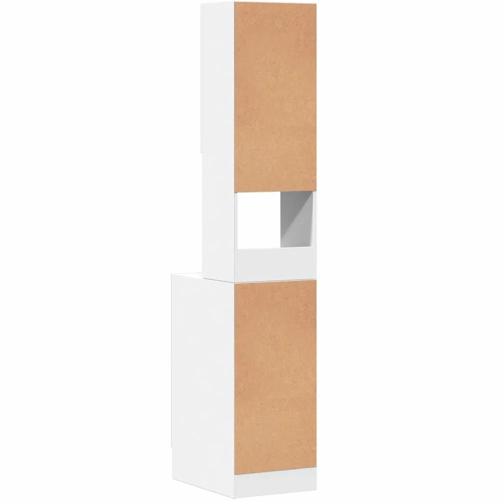 vidaXL Szafka kuchenna biała 35x50x180 cm materiał drewnopochodny wolnostojąca