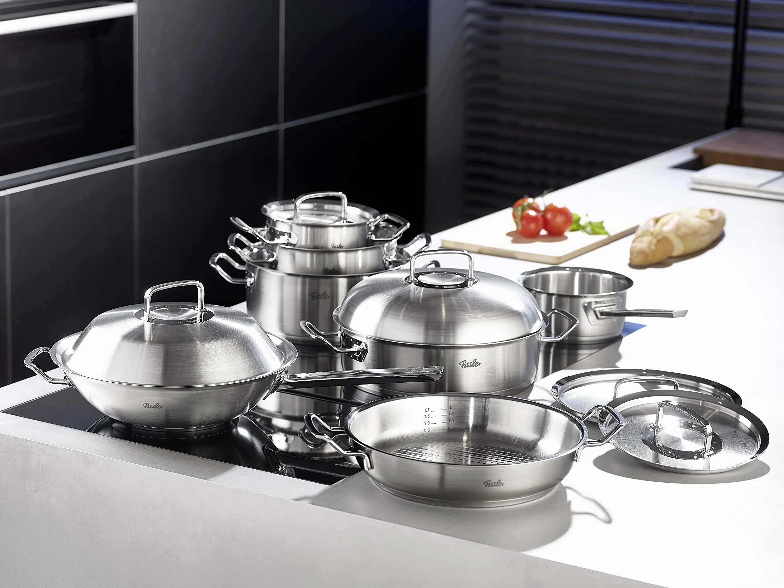 Fissler Zestaw Garnków, Srebrny, 3 części