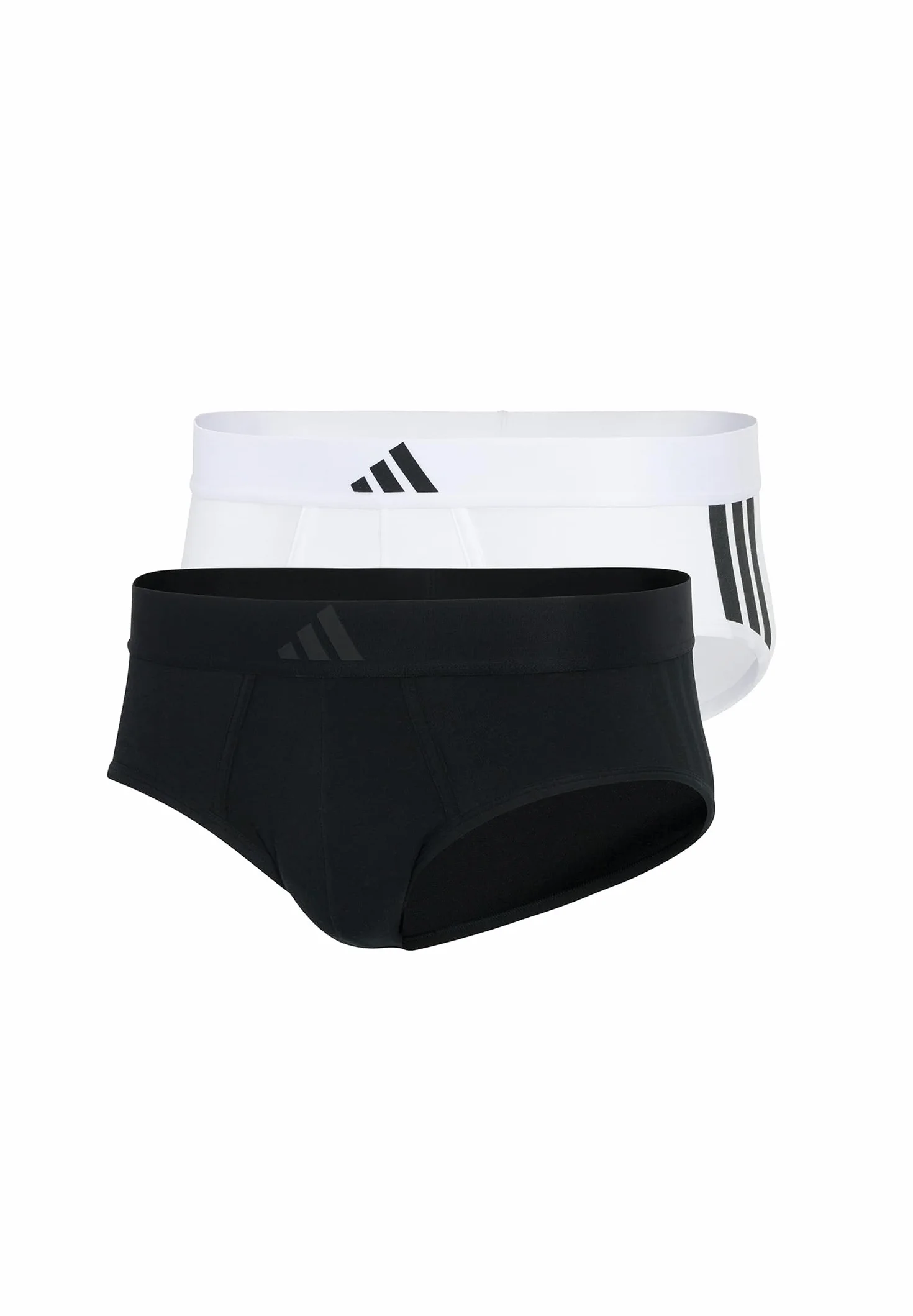 adidas Bielizna Mężczyźni Adidas Herren Unterwäsche Slip 2er Pack - Low Rise Brief (2pk) - Active Flex Cotton 3 Stripes