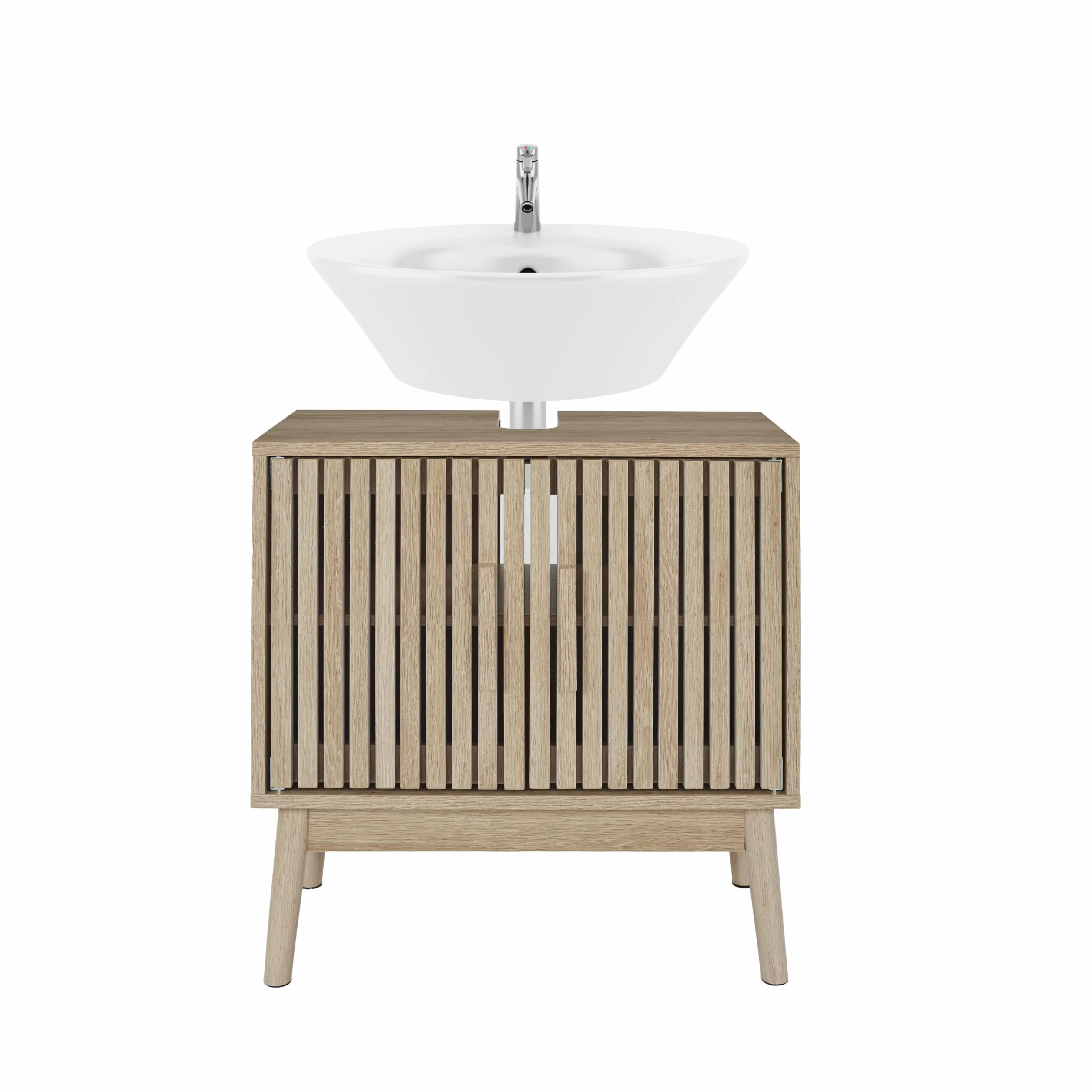 HOME DECO FACTORY wastafelmeubel Klaus Natural Crush 60x70x30 cm bruin