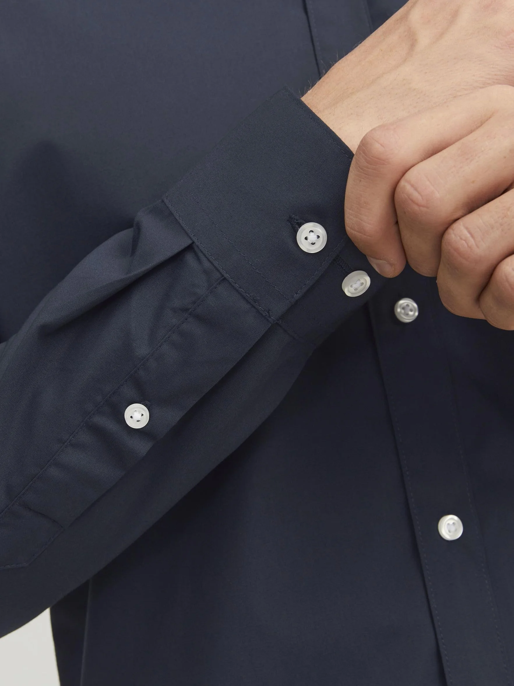 JACK & JONES Koszula Mężczyźni Jjjoe Shirt Ls Plain